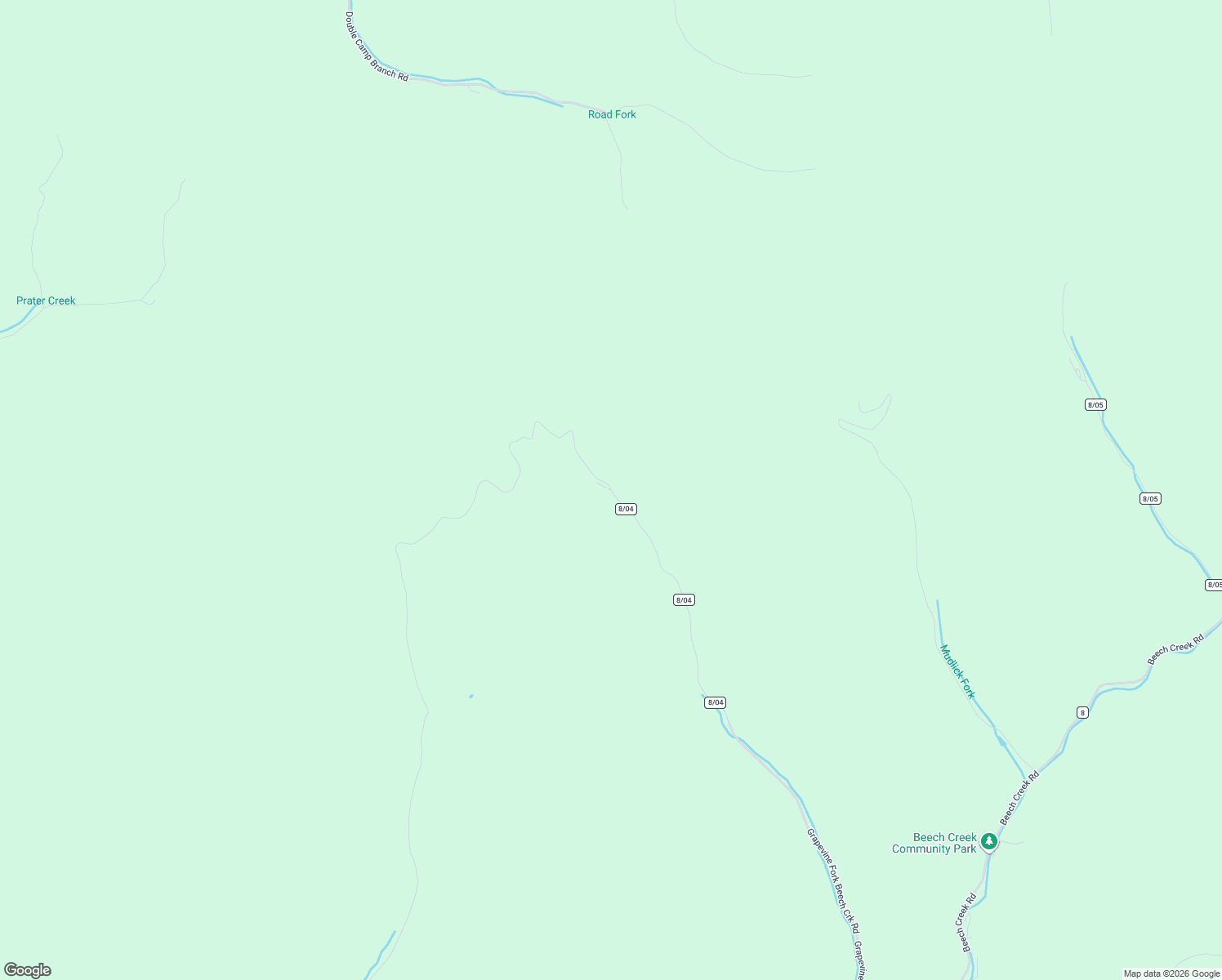 map of restaurants, bars, coffee shops, grocery stores, and more near 1705 Grapevine Fork Beech Creek Road in Matewan