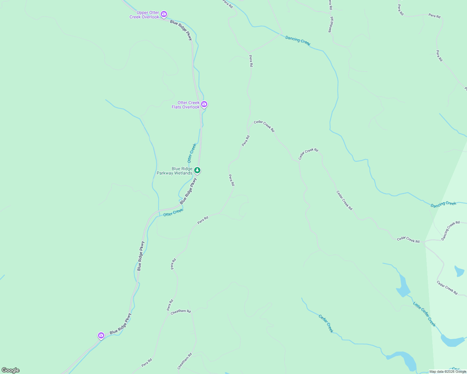 map of restaurants, bars, coffee shops, grocery stores, and more near Pera Road in Monroe