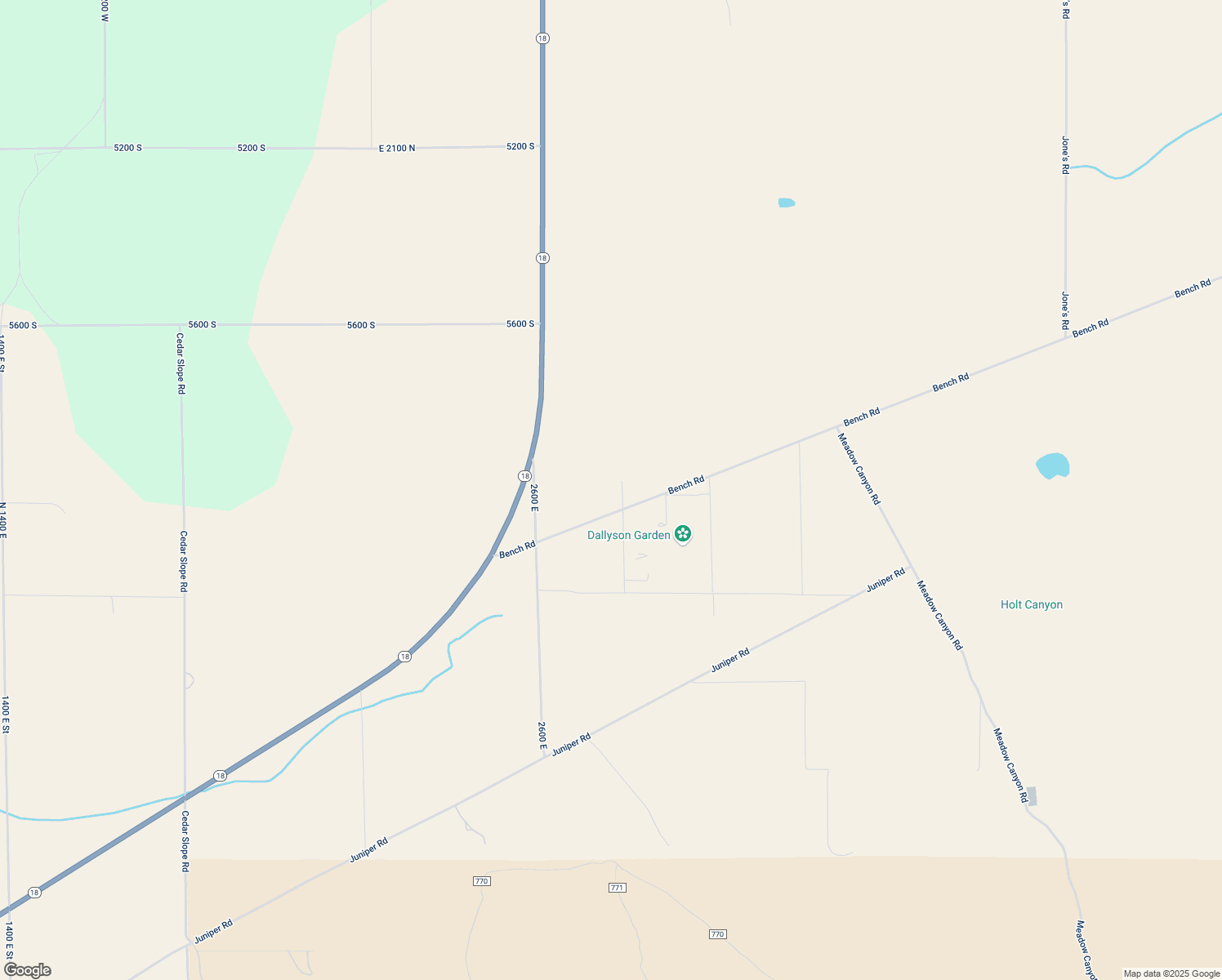 map of restaurants, bars, coffee shops, grocery stores, and more near East 1200 North in Enterprise