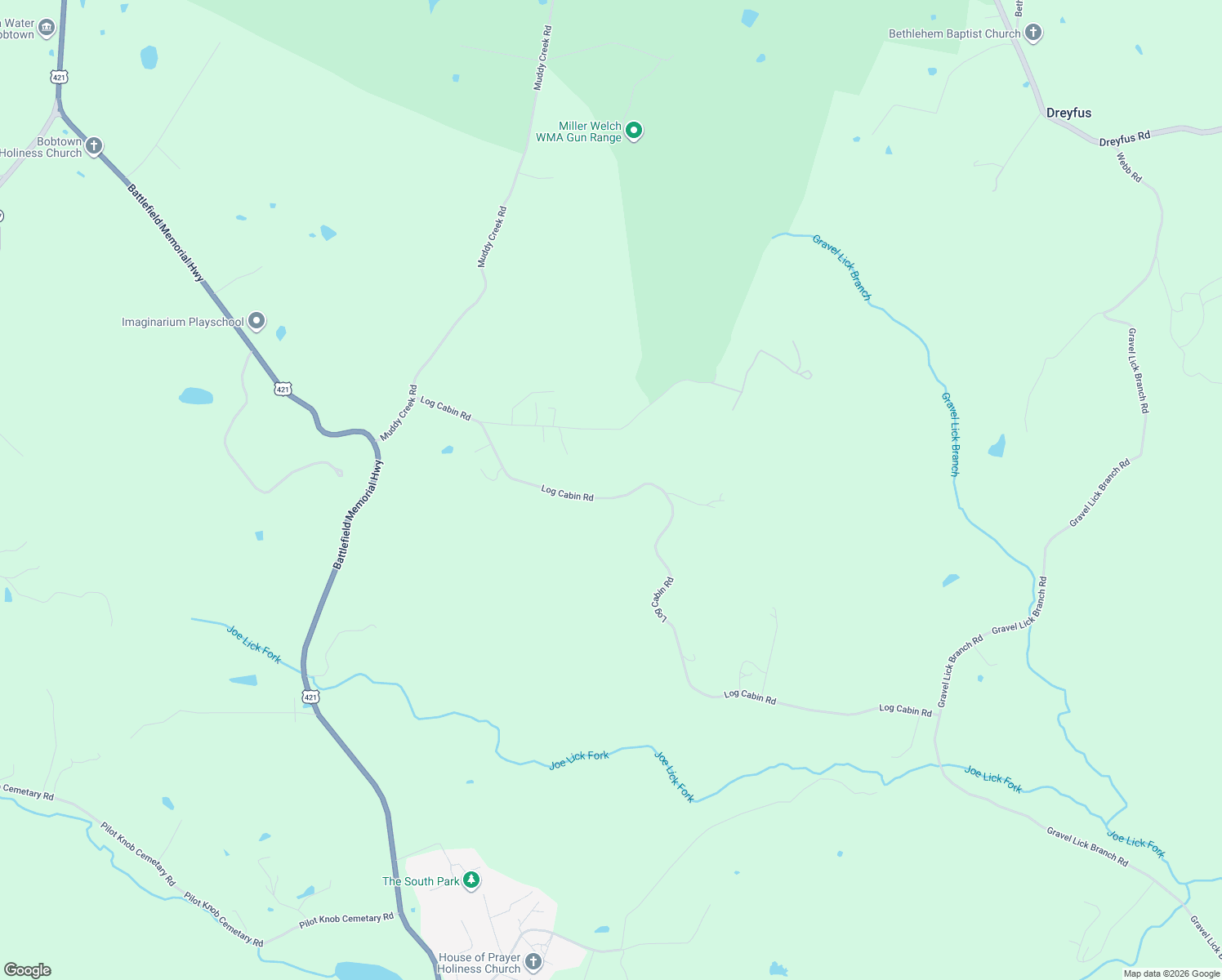map of restaurants, bars, coffee shops, grocery stores, and more near 319 Log Cabin Road in Berea