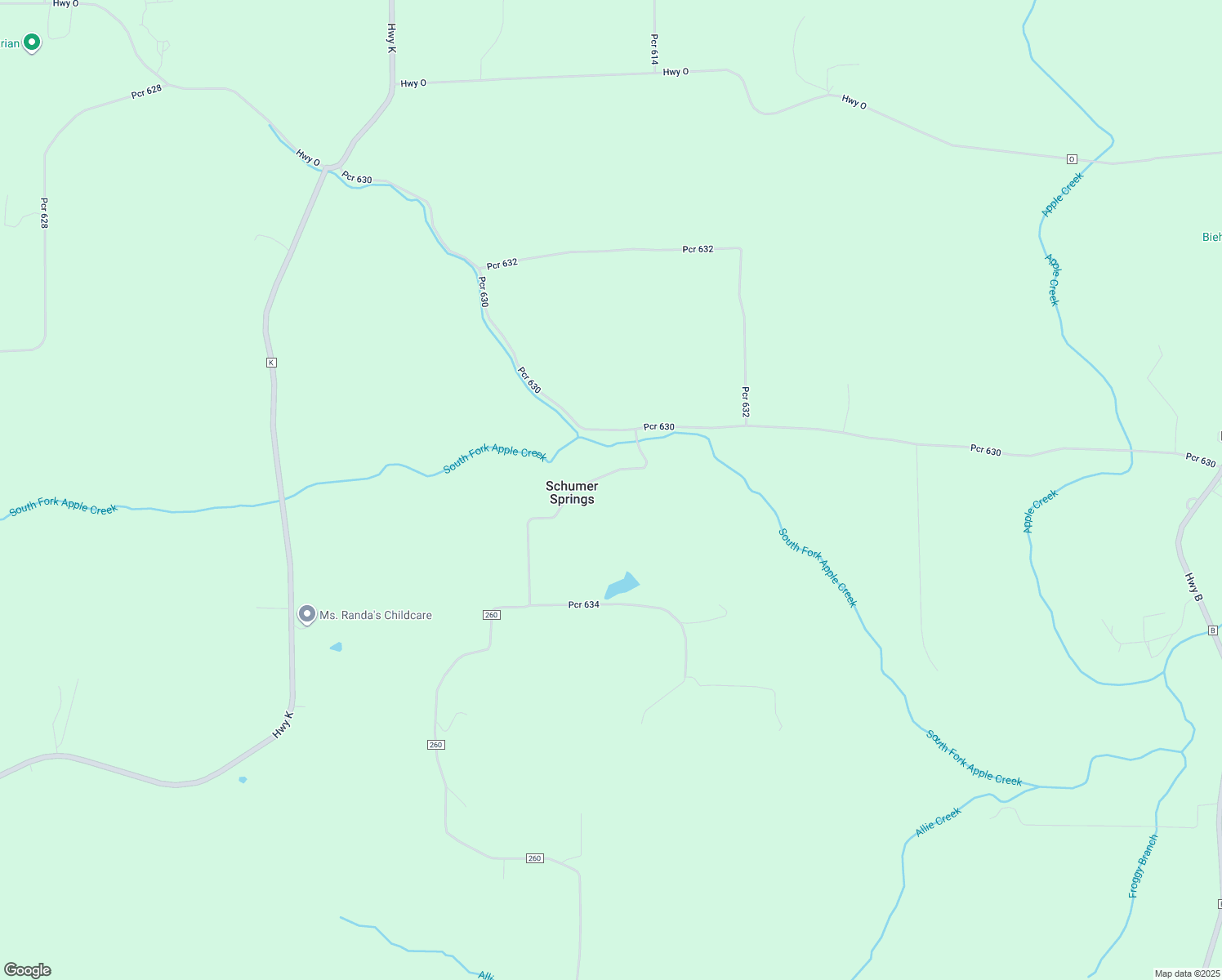 map of restaurants, bars, coffee shops, grocery stores, and more near 256 Pcr 634 in Perryville