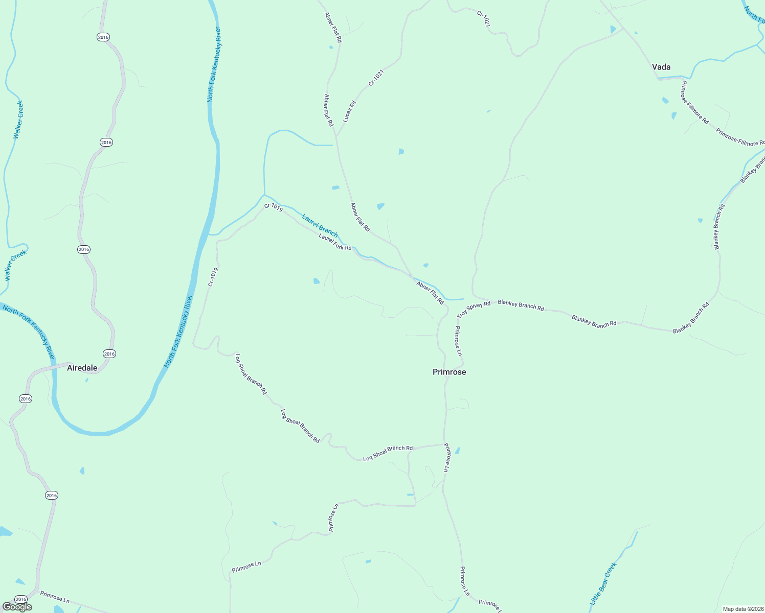 map of restaurants, bars, coffee shops, grocery stores, and more near Marshall Road in Beattyville