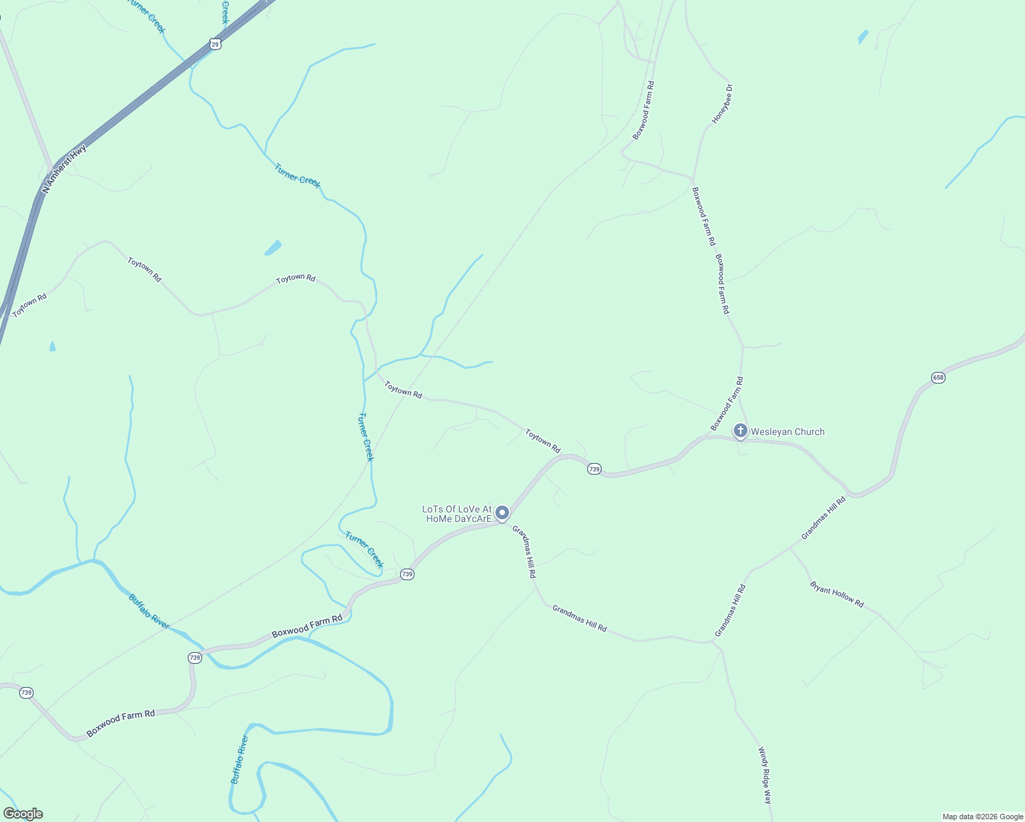 map of restaurants, bars, coffee shops, grocery stores, and more near 893-959 Toytown Road in Amherst