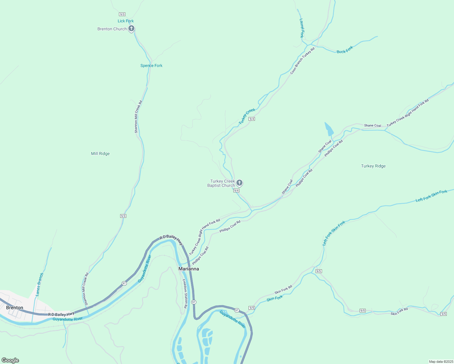 map of restaurants, bars, coffee shops, grocery stores, and more near Forest Brook Lane in Brenton
