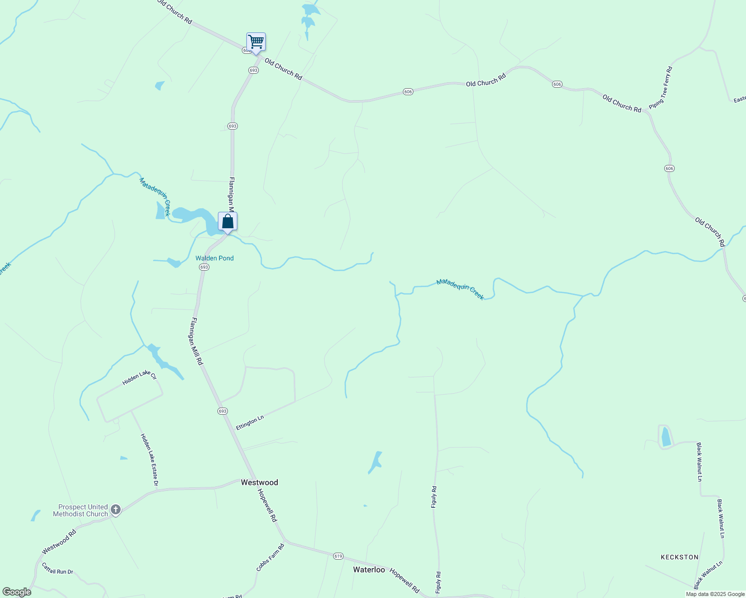 map of restaurants, bars, coffee shops, grocery stores, and more near 2106 Ettington Lane in Mechanicsville