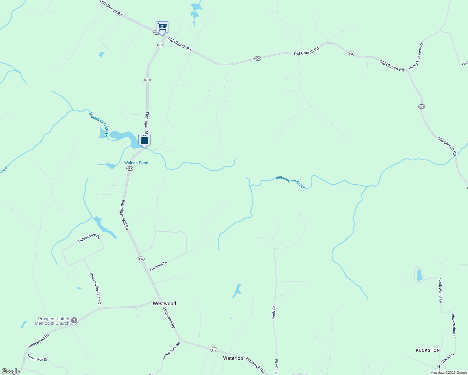 map of restaurants, bars, coffee shops, grocery stores, and more near 2106 Ettington Lane in Mechanicsville