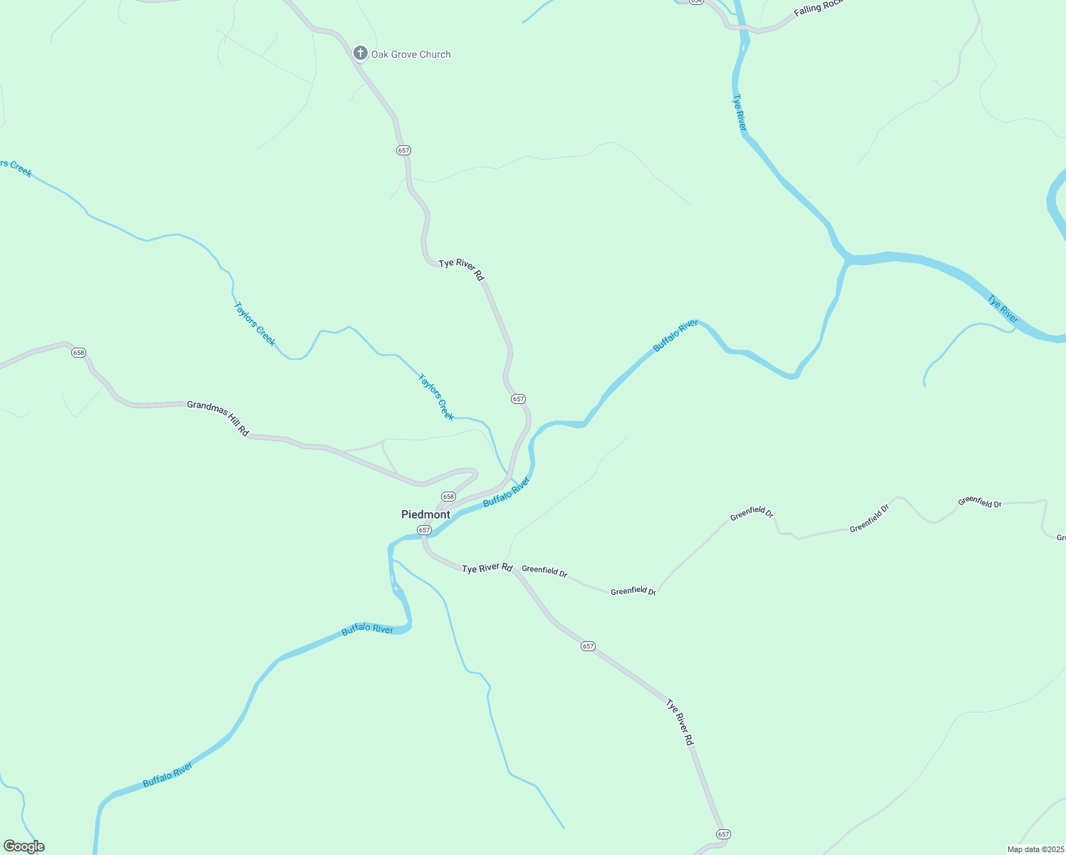 map of restaurants, bars, coffee shops, grocery stores, and more near 4568 Tye River Road in Amherst