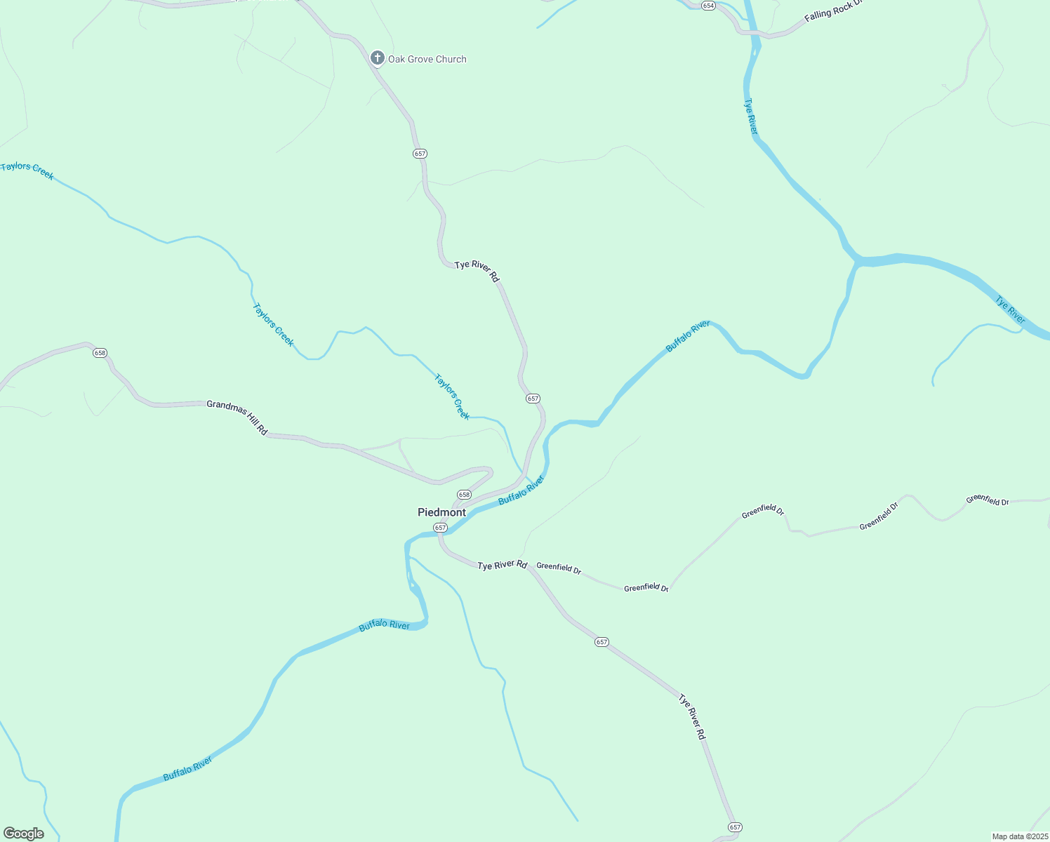 map of restaurants, bars, coffee shops, grocery stores, and more near 4568 Tye River Road in Amherst