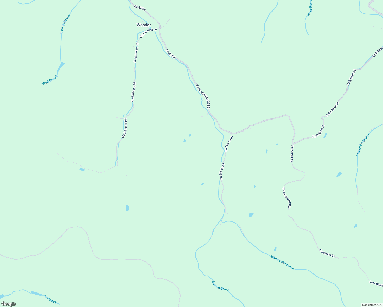 map of restaurants, bars, coffee shops, grocery stores, and more near 299 Orchard Branch in Pikeville