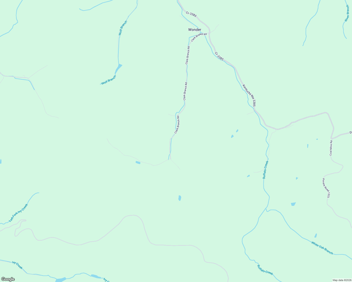 map of restaurants, bars, coffee shops, grocery stores, and more near 1404 Clarks Branch Road in Prestonsburg