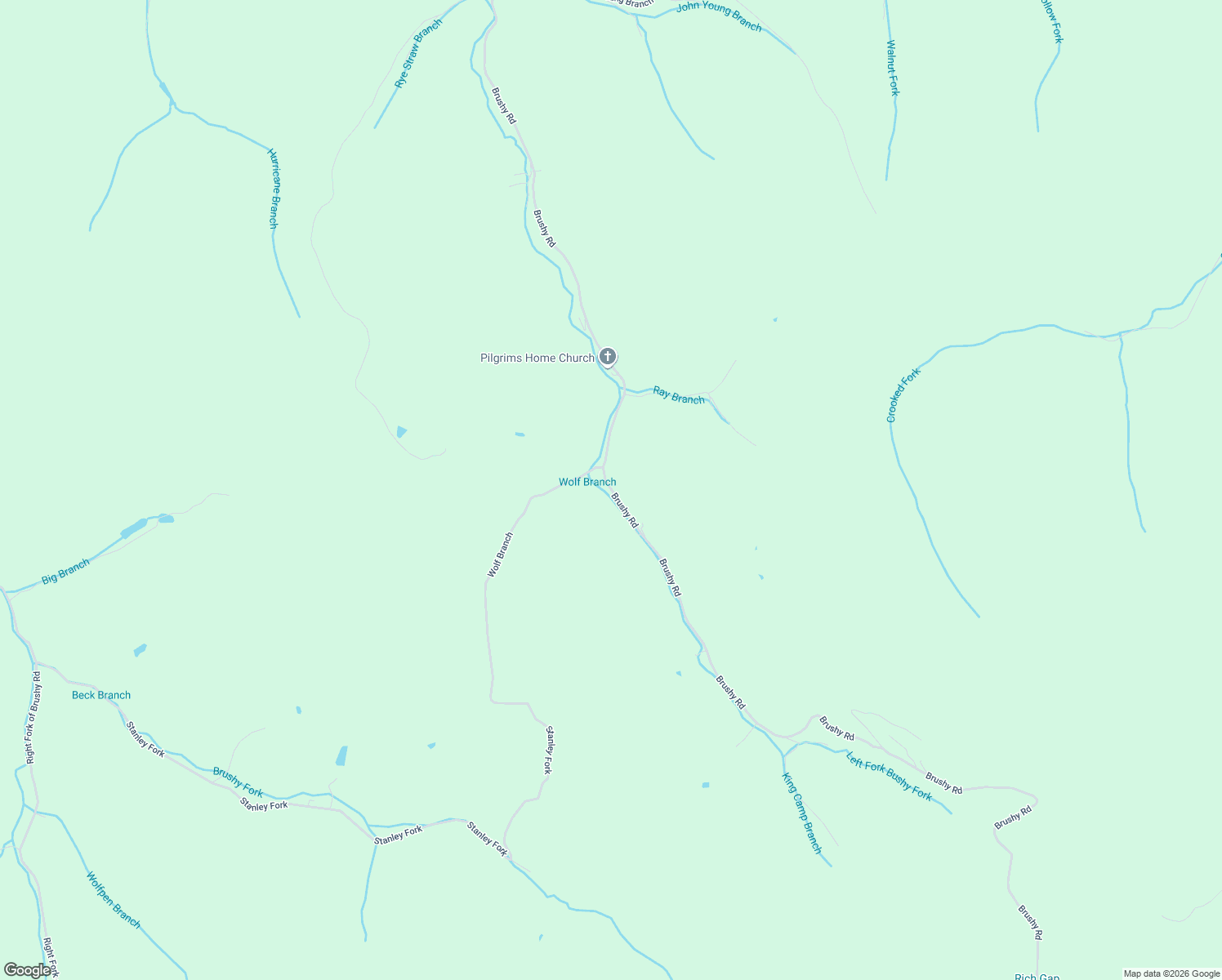 map of restaurants, bars, coffee shops, grocery stores, and more near 2998 Brushy Road in Varney