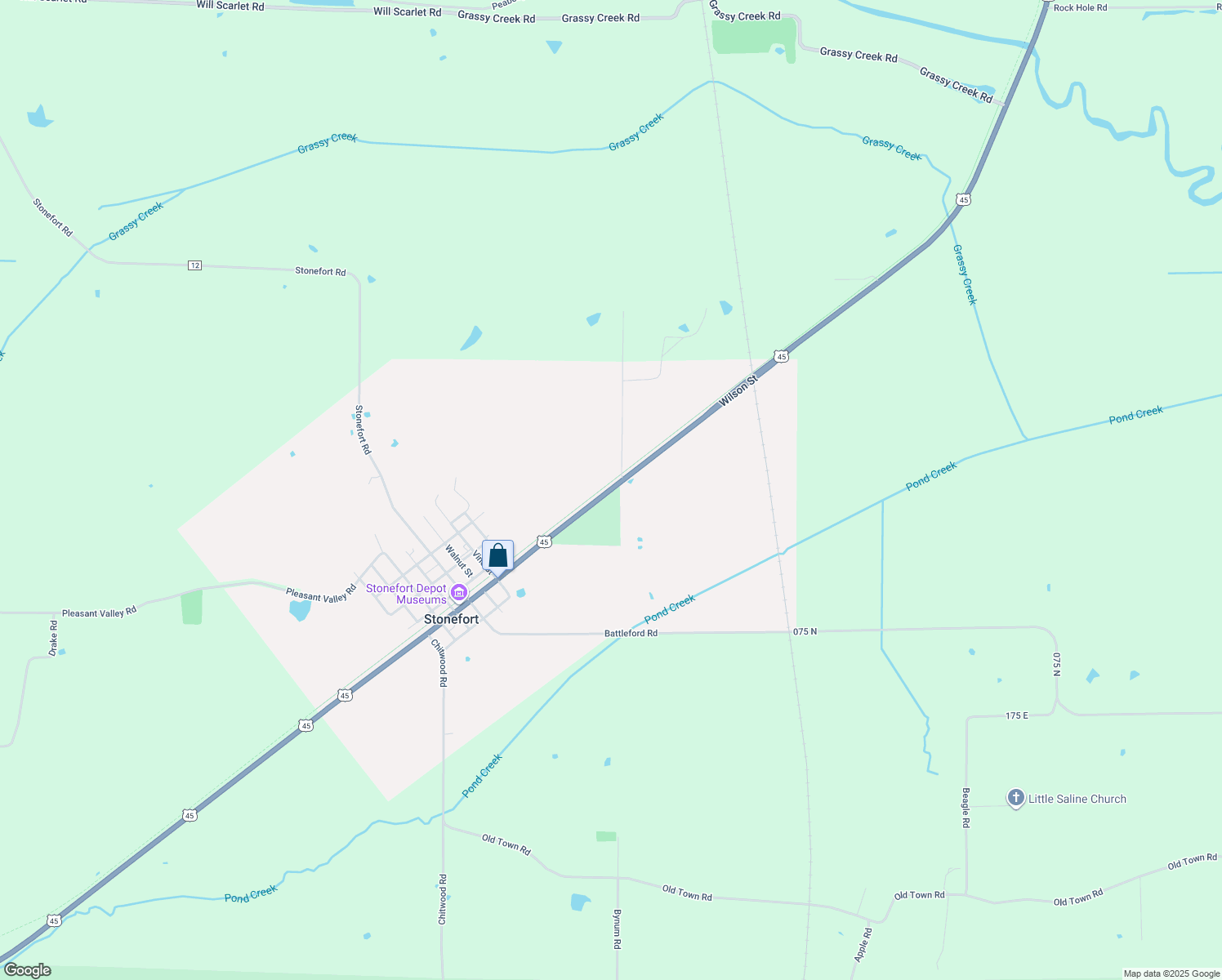 map of restaurants, bars, coffee shops, grocery stores, and more near 895 Wilson Street in Stonefort