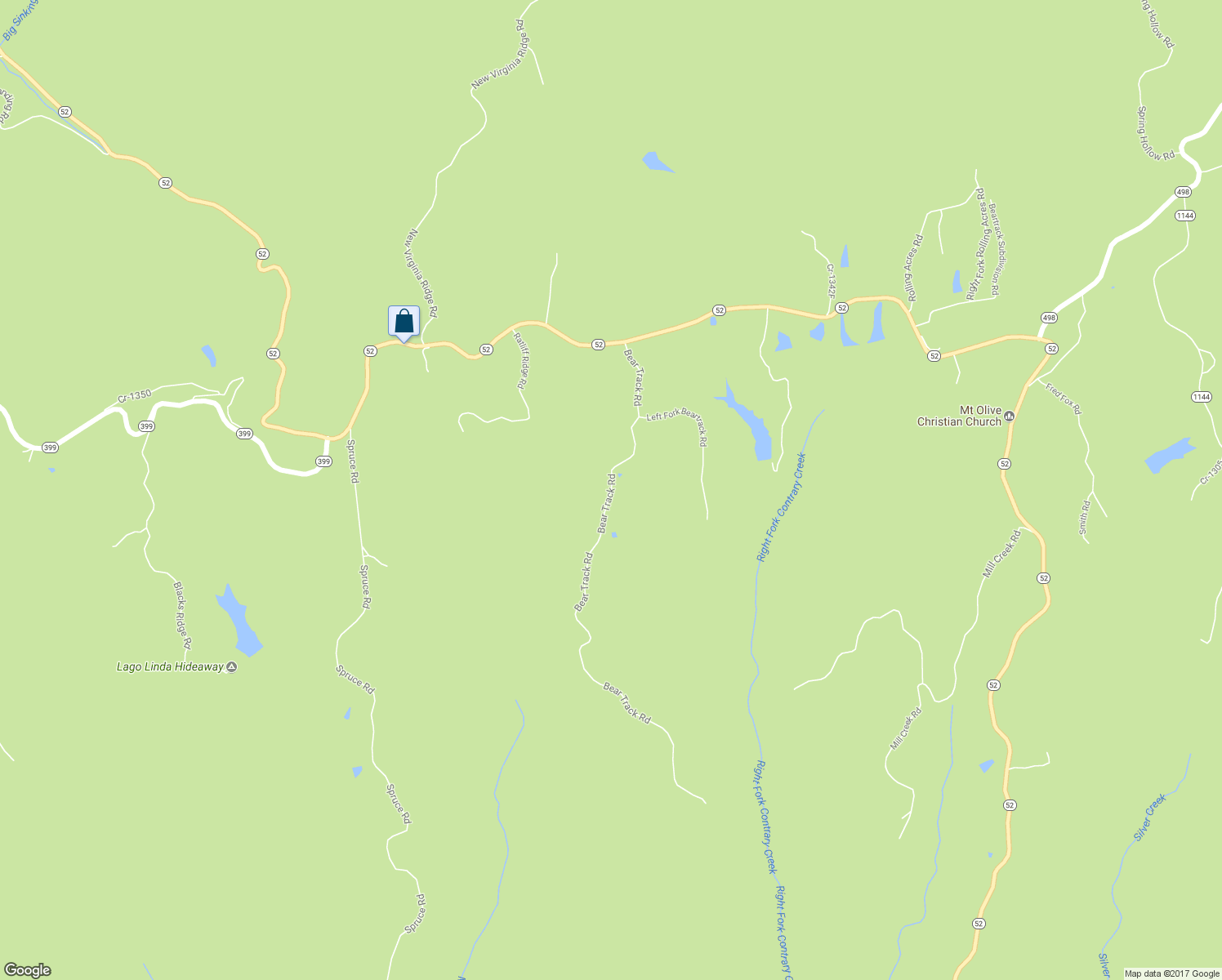 map of restaurants, bars, coffee shops, grocery stores, and more near 418 Bear Track Road in Beattyville