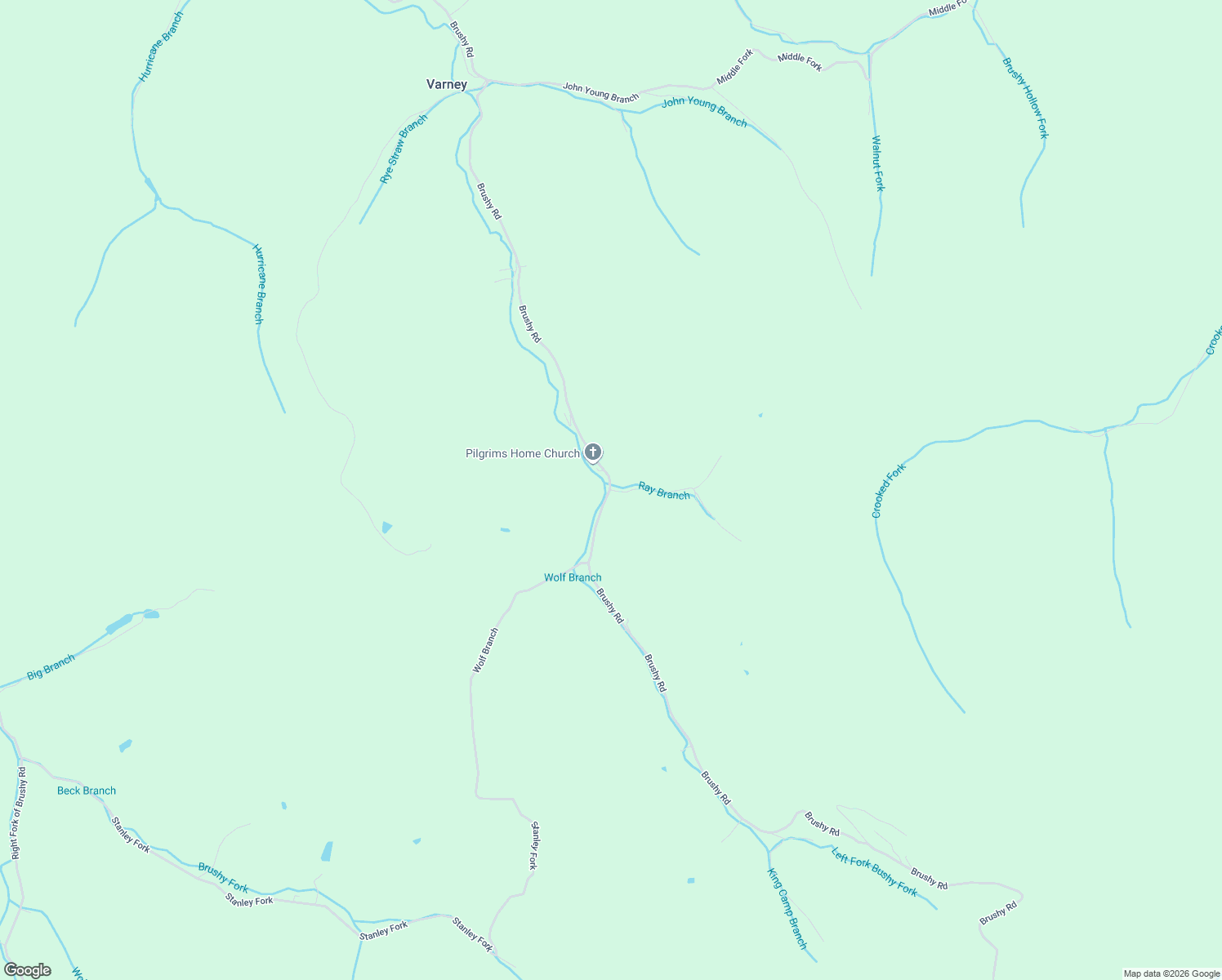 map of restaurants, bars, coffee shops, grocery stores, and more near 1 Ray Branch in Belfry