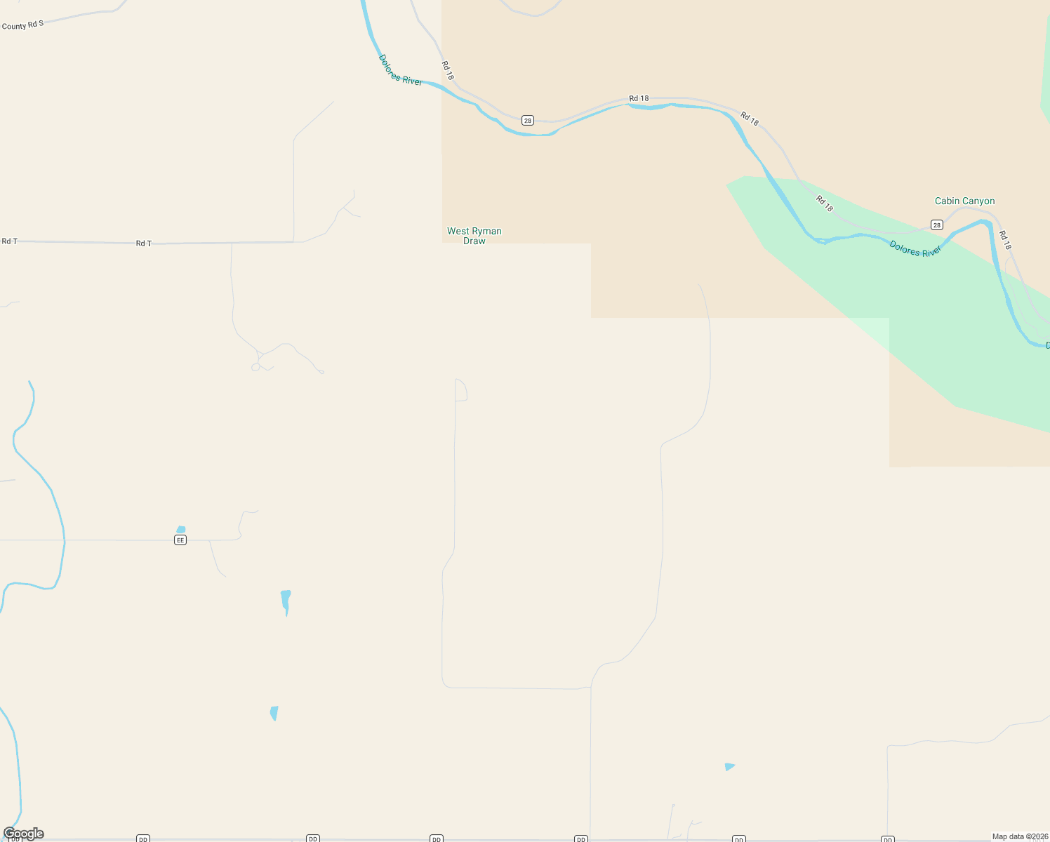 map of restaurants, bars, coffee shops, grocery stores, and more near 28450 Road 17.5 in Pleasant View