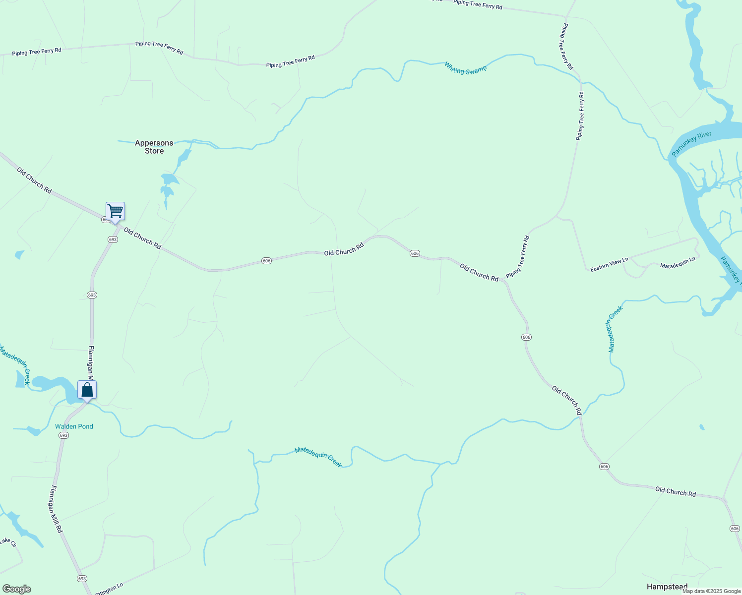 map of restaurants, bars, coffee shops, grocery stores, and more near 8238 Candleberry Drive in Mechanicsville