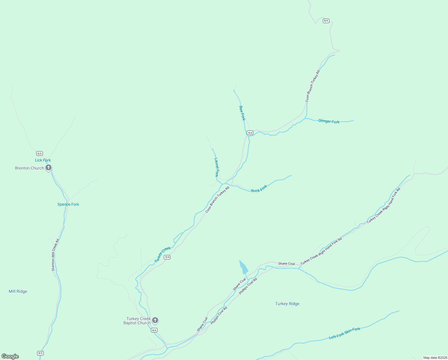 map of restaurants, bars, coffee shops, grocery stores, and more near Laurel Bridge Road in Brenton