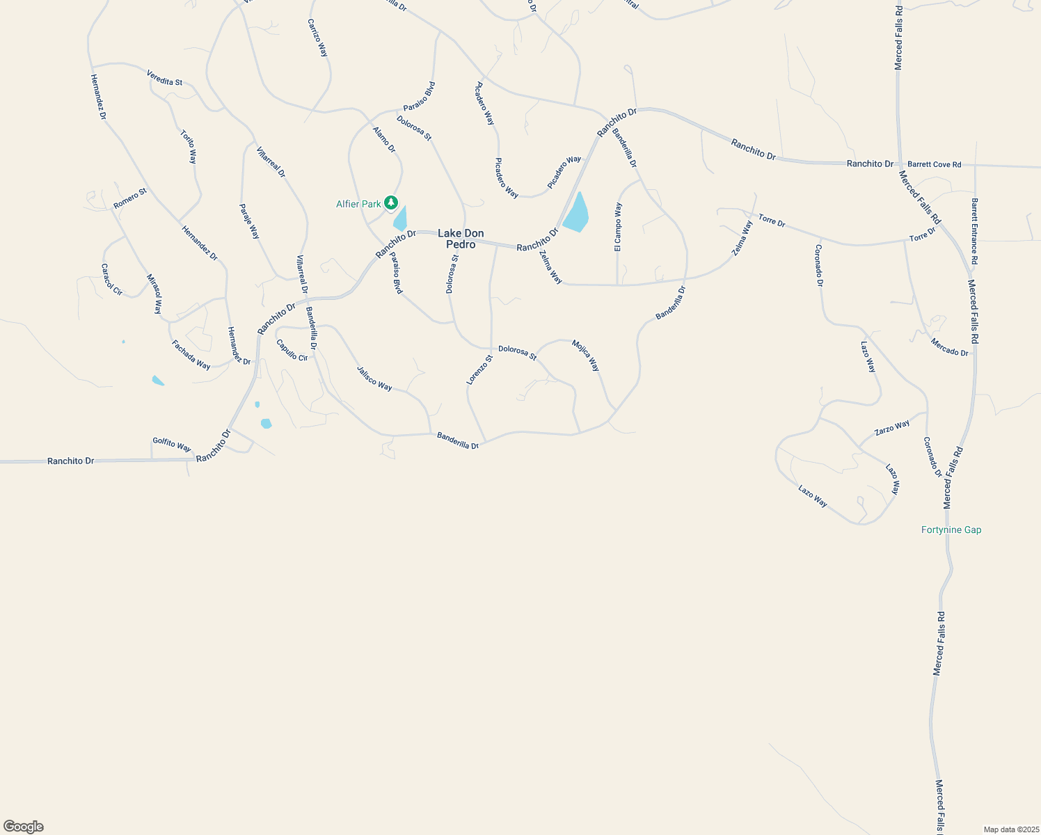 map of restaurants, bars, coffee shops, grocery stores, and more near 9307 Banderilla Drive in La Grange