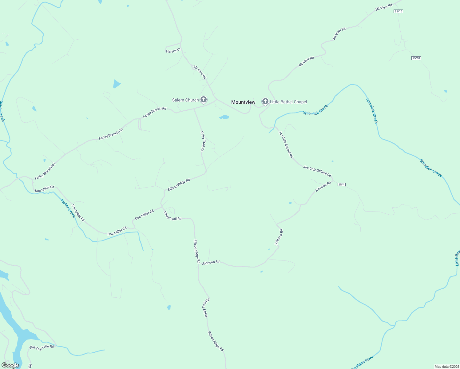 map of restaurants, bars, coffee shops, grocery stores, and more near 335 Lower Oak Ridge in Cool Ridge