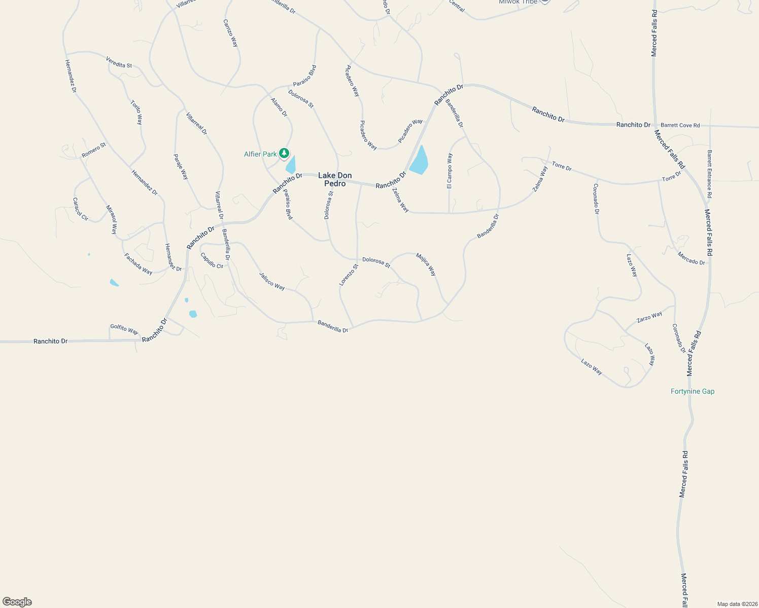 map of restaurants, bars, coffee shops, grocery stores, and more near 9307 Banderilla Drive in La Grange