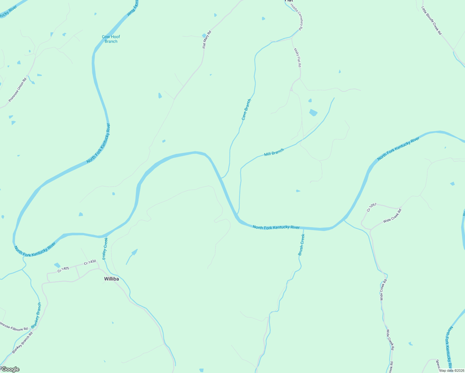 map of restaurants, bars, coffee shops, grocery stores, and more near 816 Flat Road in Campton