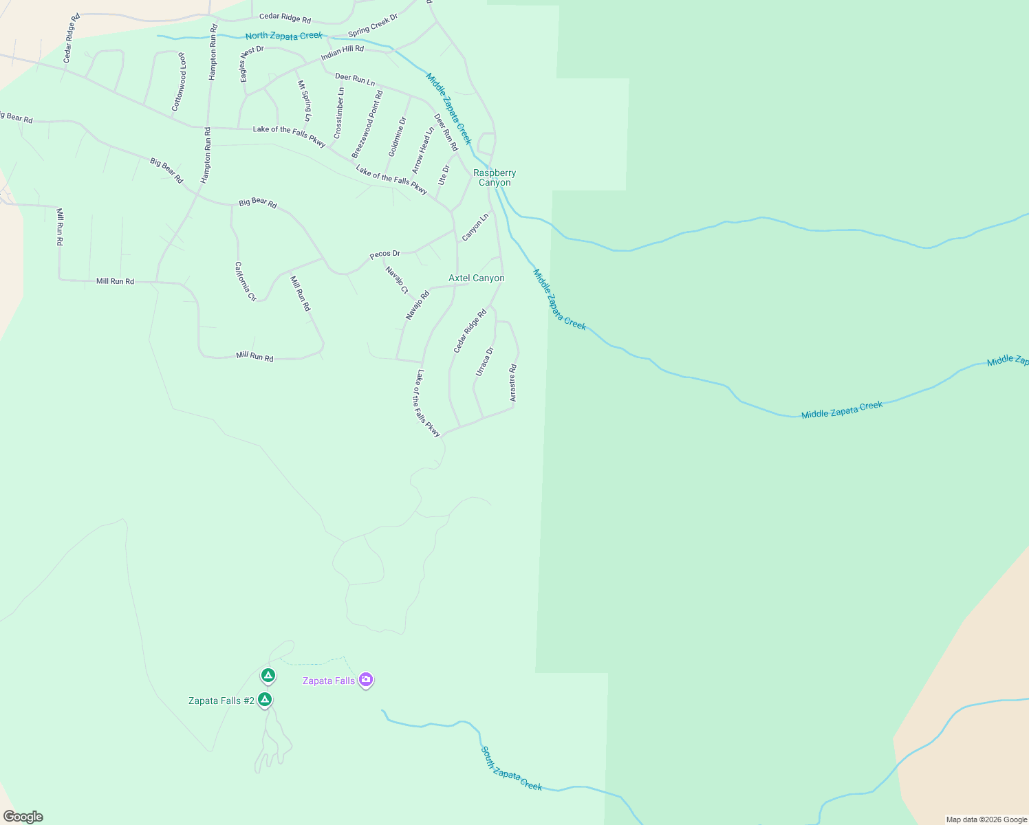 map of restaurants, bars, coffee shops, grocery stores, and more near 314 Arrastre Road in Mosca