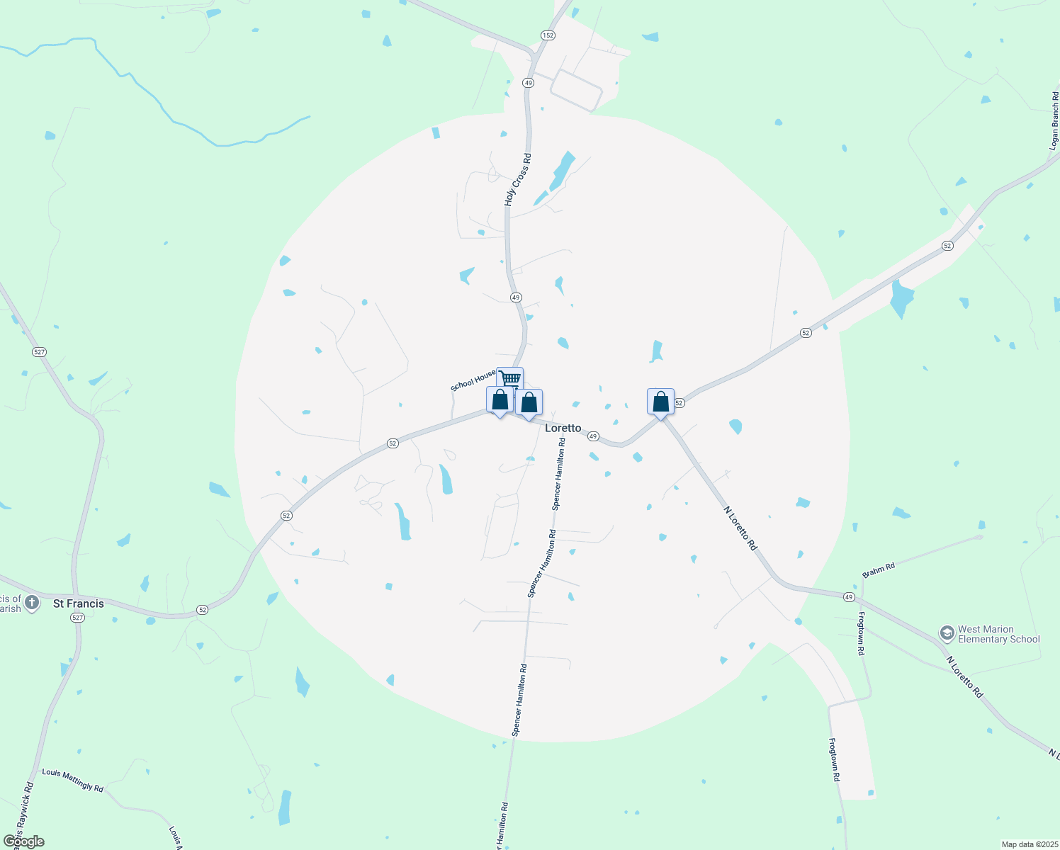 4871 Kentucky 52, Loretto KY Walk Score