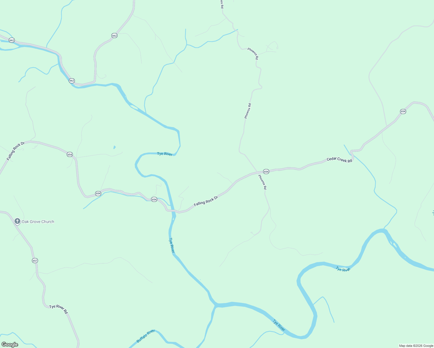 map of restaurants, bars, coffee shops, grocery stores, and more near 2707 Falling Rock Drive in Arrington