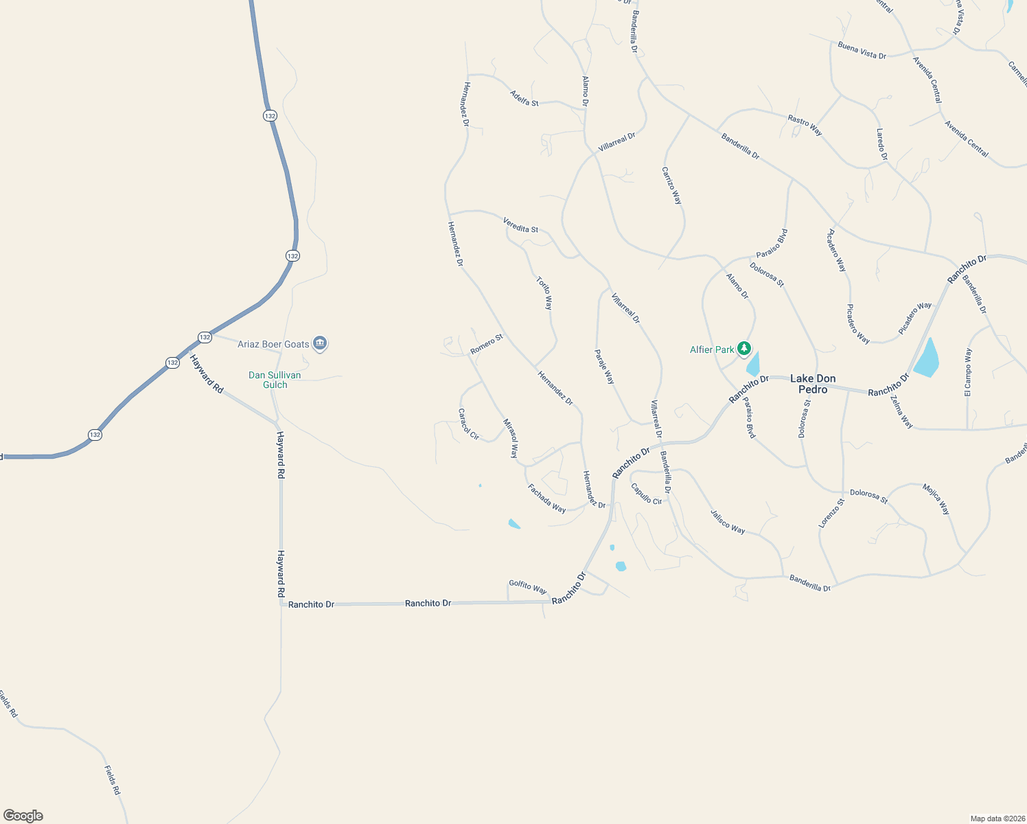 map of restaurants, bars, coffee shops, grocery stores, and more near 9754 Mirasol Way in La Grange