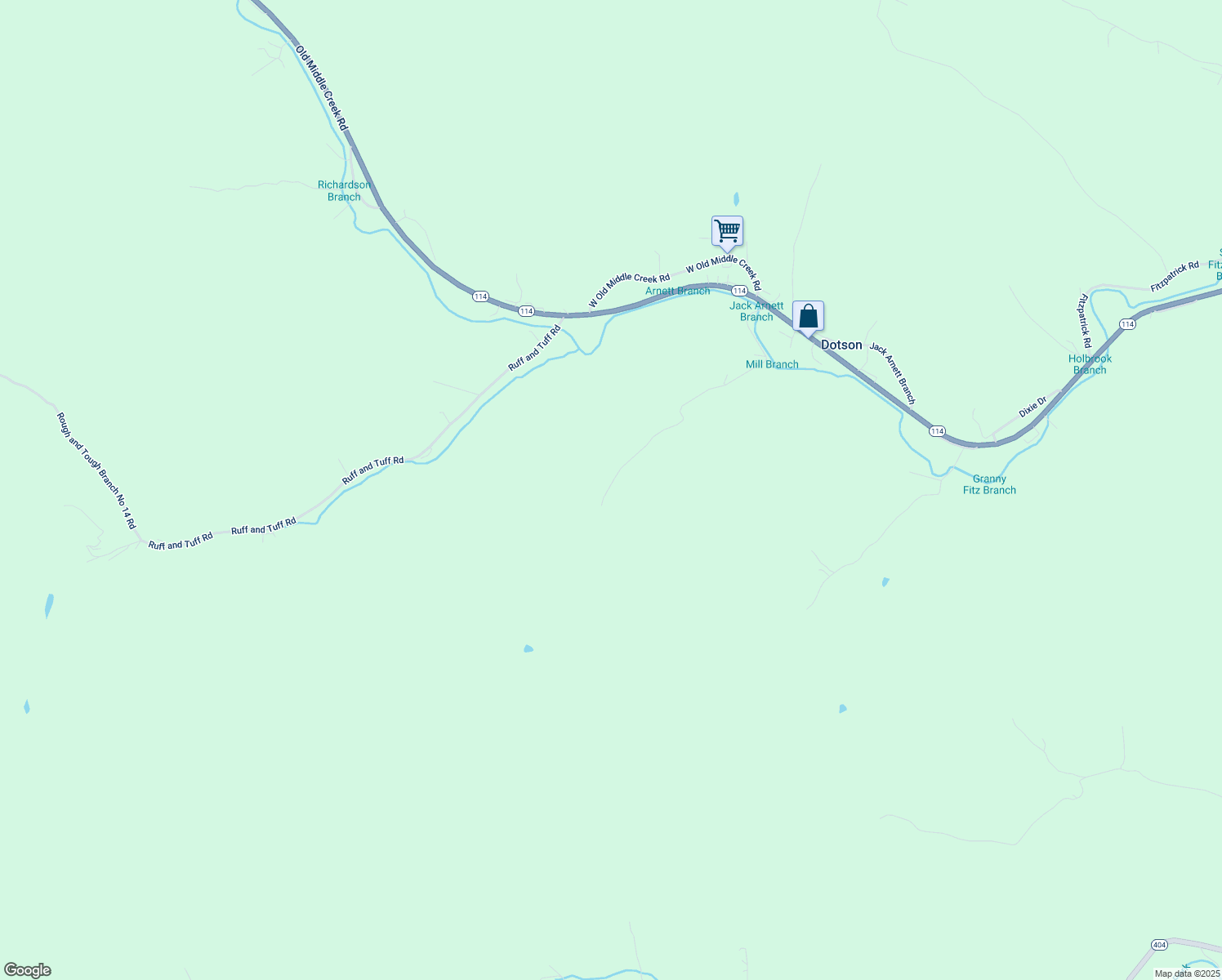 map of restaurants, bars, coffee shops, grocery stores, and more near Mill Branch Road in Prestonsburg