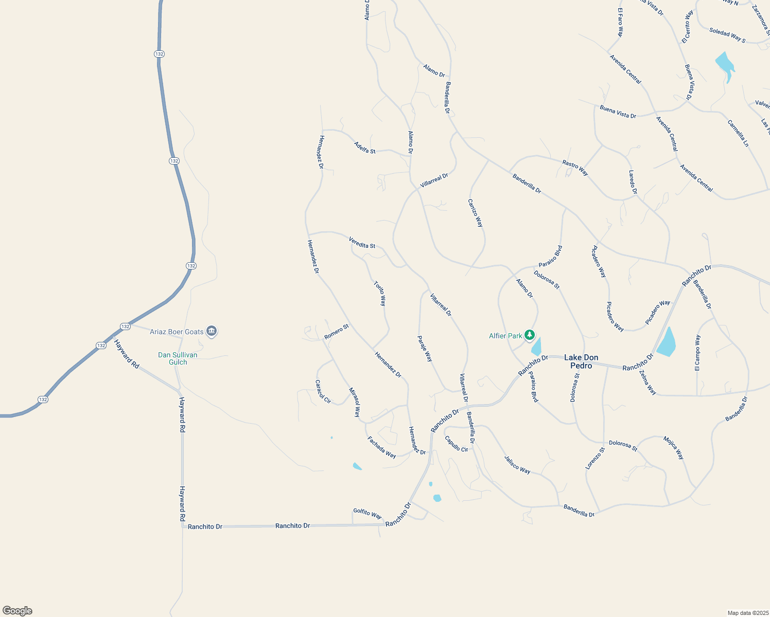 map of restaurants, bars, coffee shops, grocery stores, and more near 9784 Torito Way in La Grange