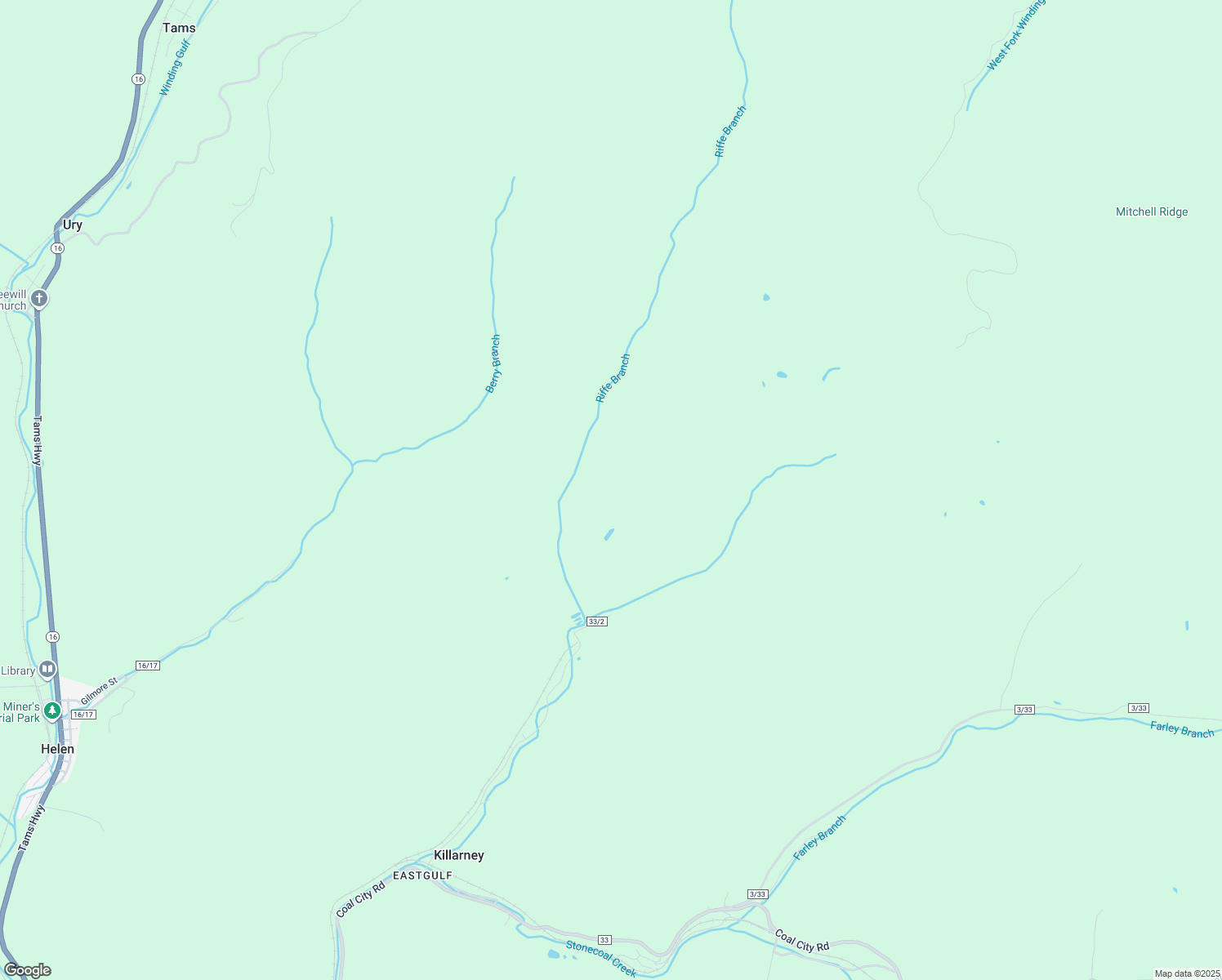 map of restaurants, bars, coffee shops, grocery stores, and more near in Rhodell