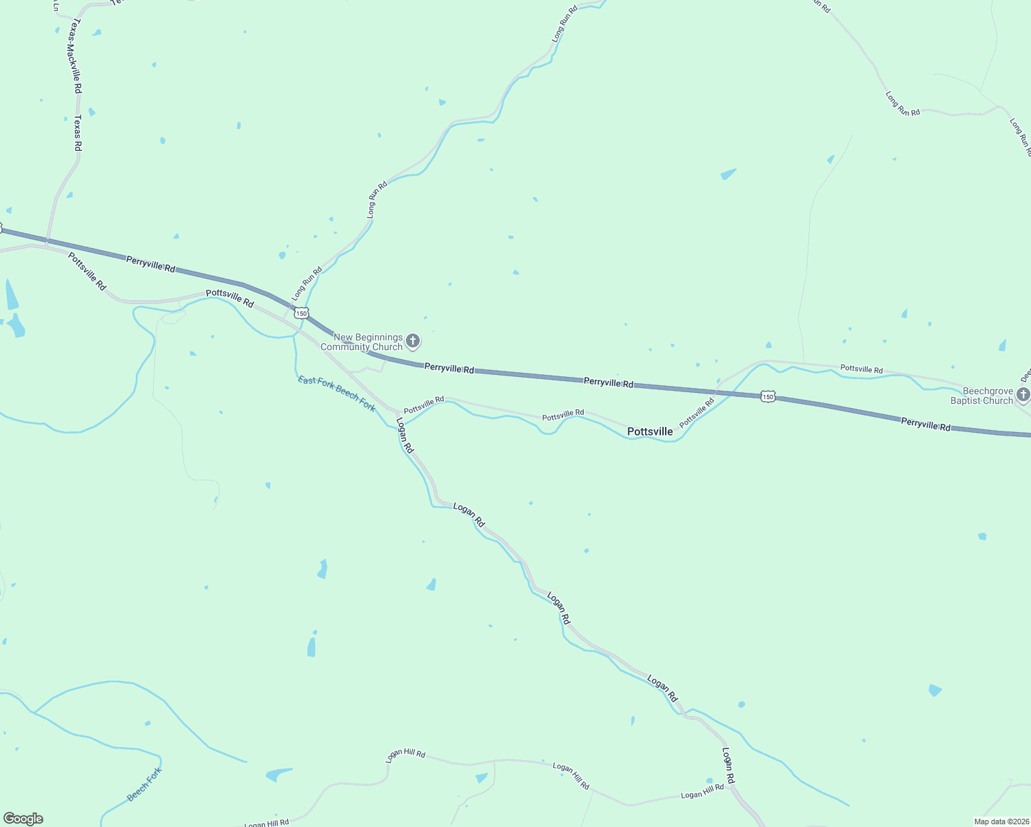 map of restaurants, bars, coffee shops, grocery stores, and more near Pottsville Road in Washington County