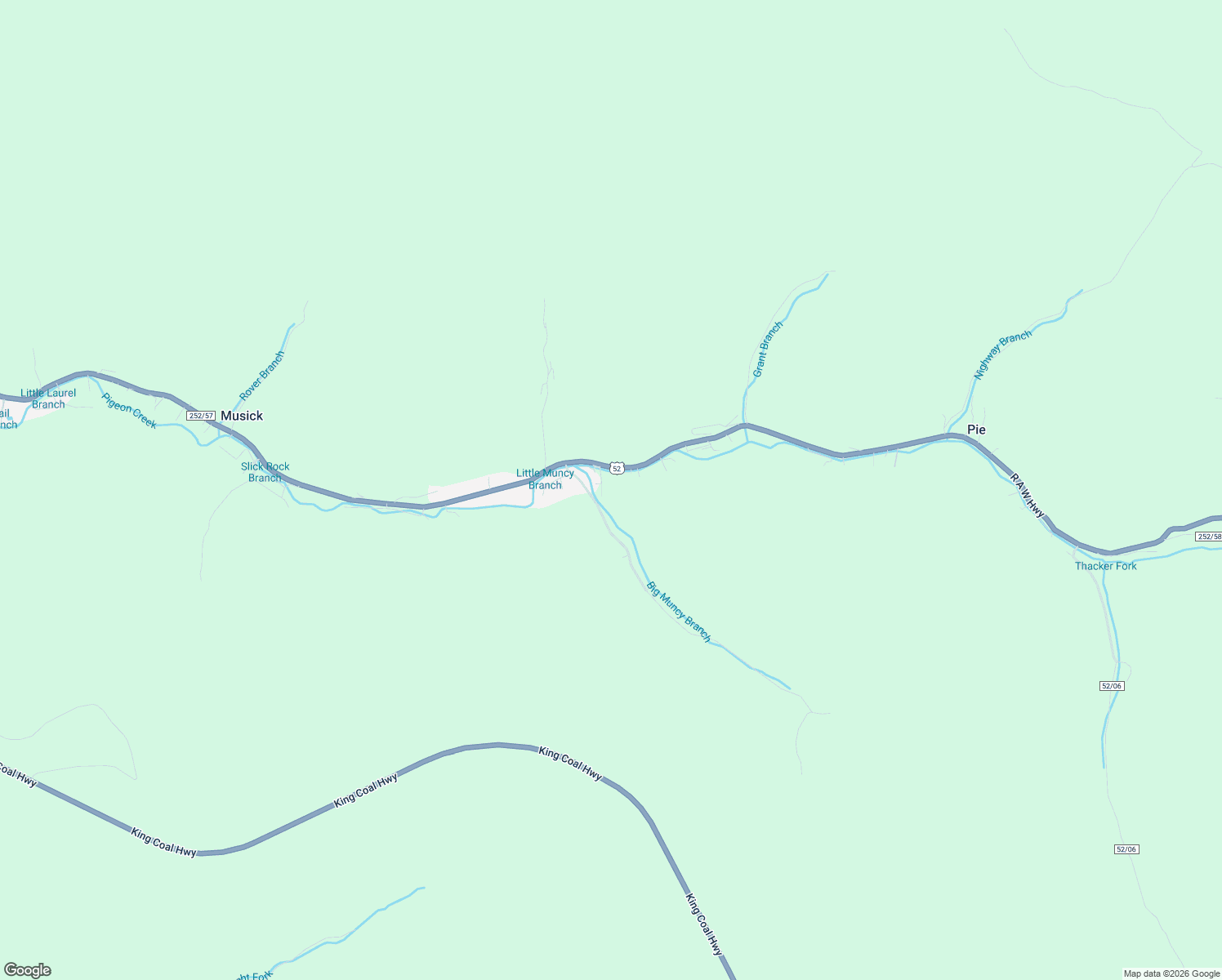 map of restaurants, bars, coffee shops, grocery stores, and more near 77 Opal Drive in Delbarton