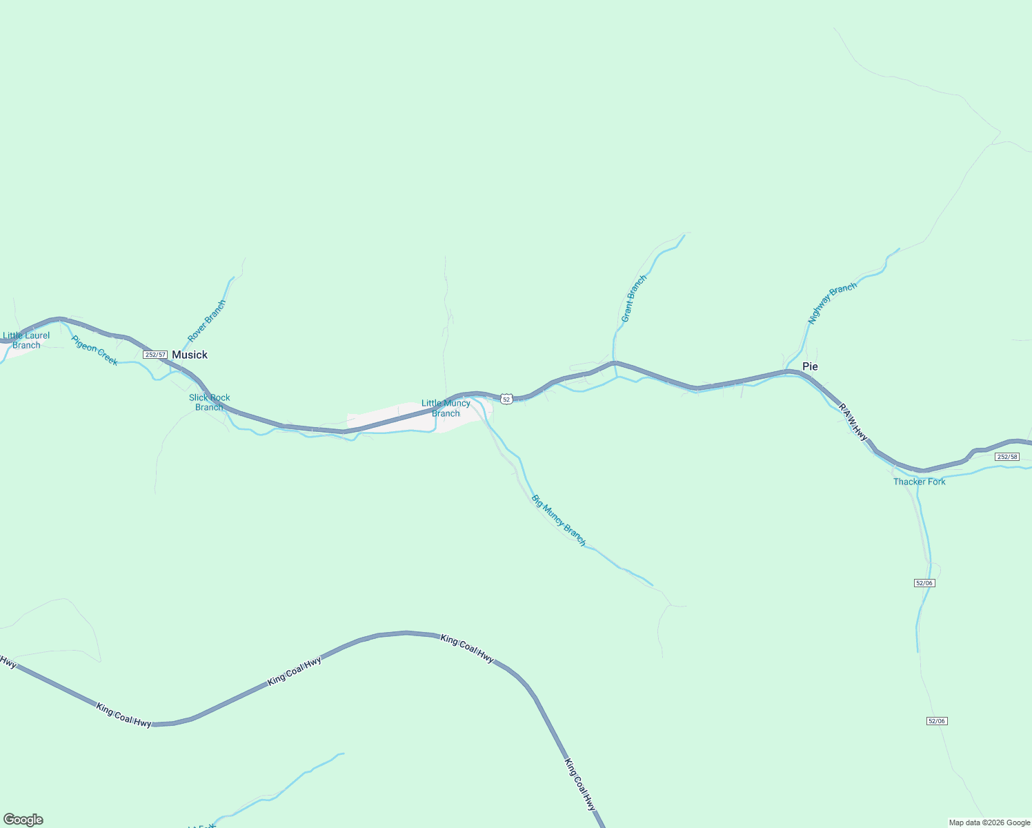 map of restaurants, bars, coffee shops, grocery stores, and more near 77 Opal Drive in Delbarton