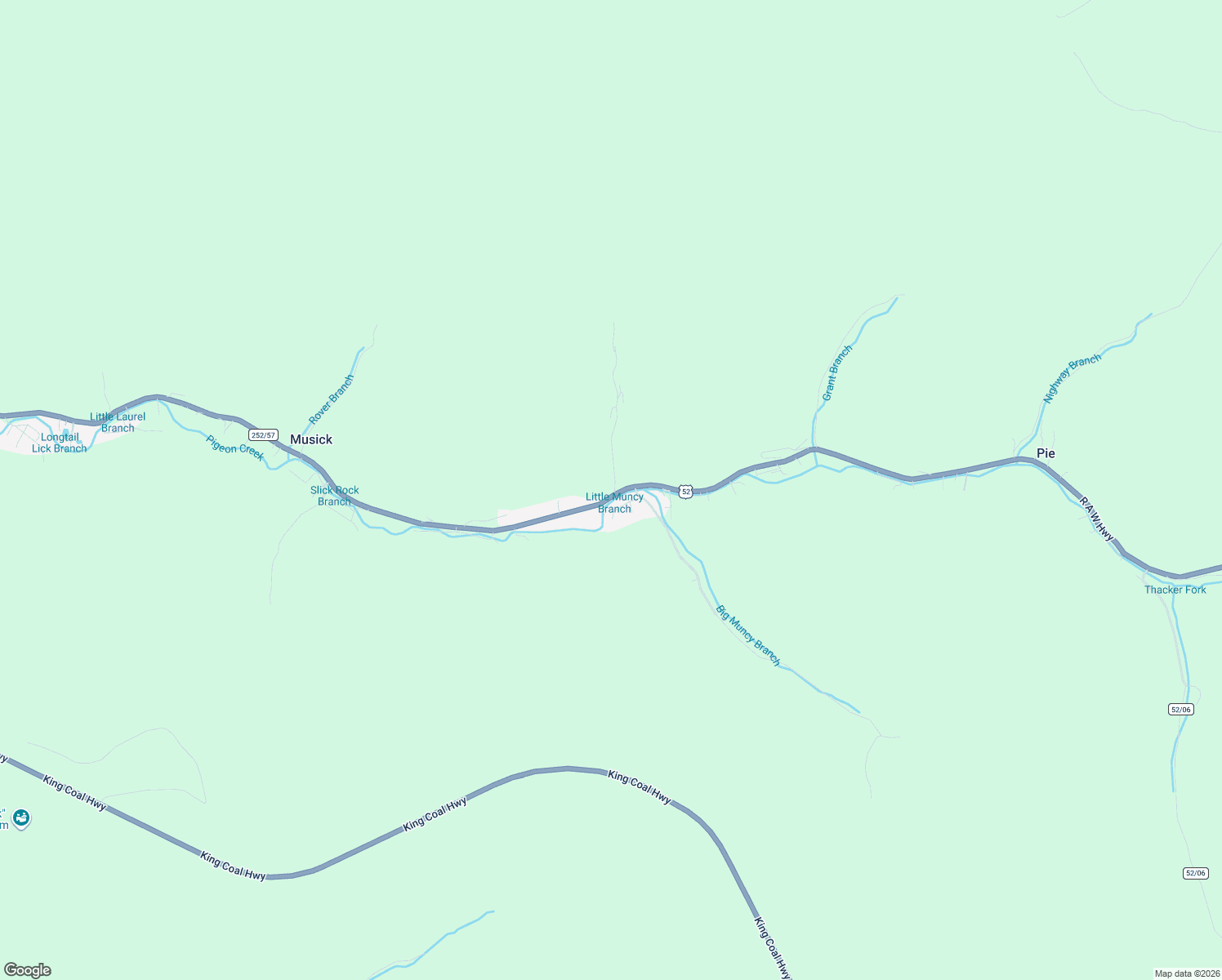 map of restaurants, bars, coffee shops, grocery stores, and more near 41 Muncy Hollow Road in Delbarton