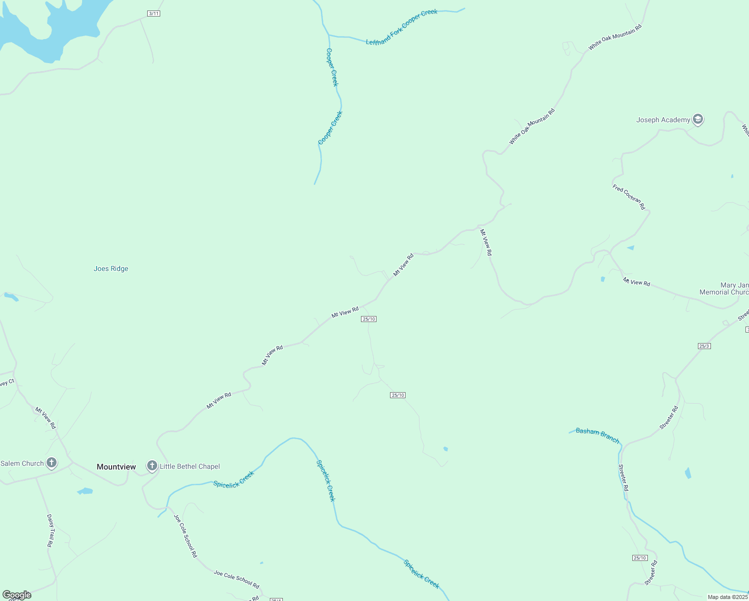 map of restaurants, bars, coffee shops, grocery stores, and more near Mount View Road in White Oak