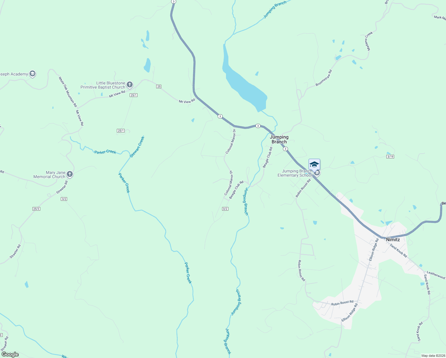 map of restaurants, bars, coffee shops, grocery stores, and more near 66 Skyview Dr in Summers