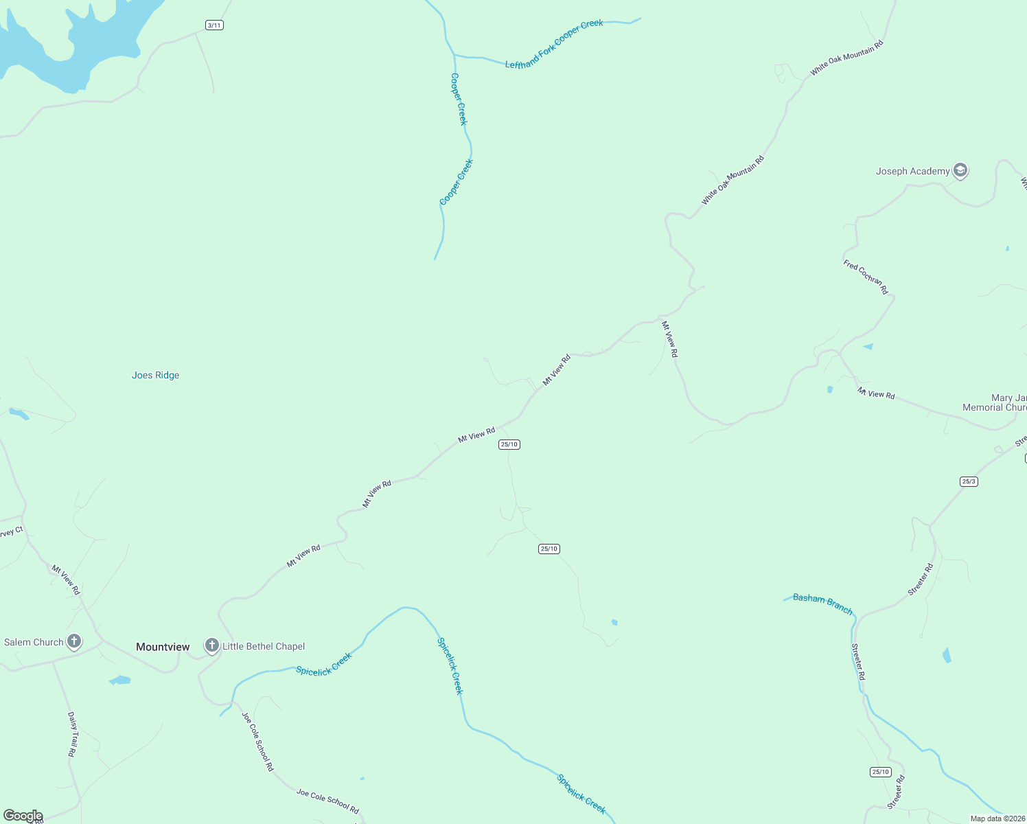 map of restaurants, bars, coffee shops, grocery stores, and more near 2277 Mount View Road in White Oak