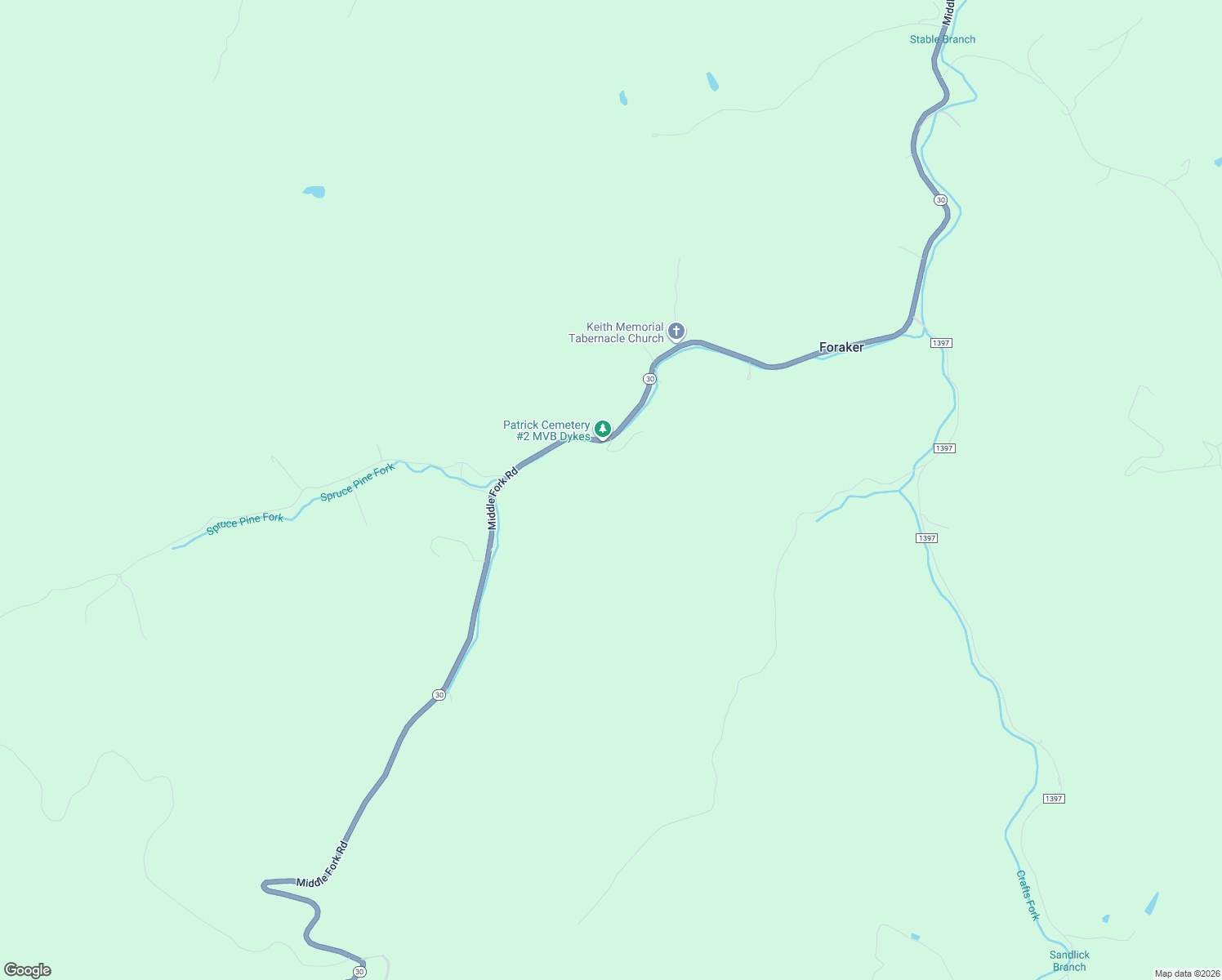 map of restaurants, bars, coffee shops, grocery stores, and more near 1/5 M Above Craft in Salyersville