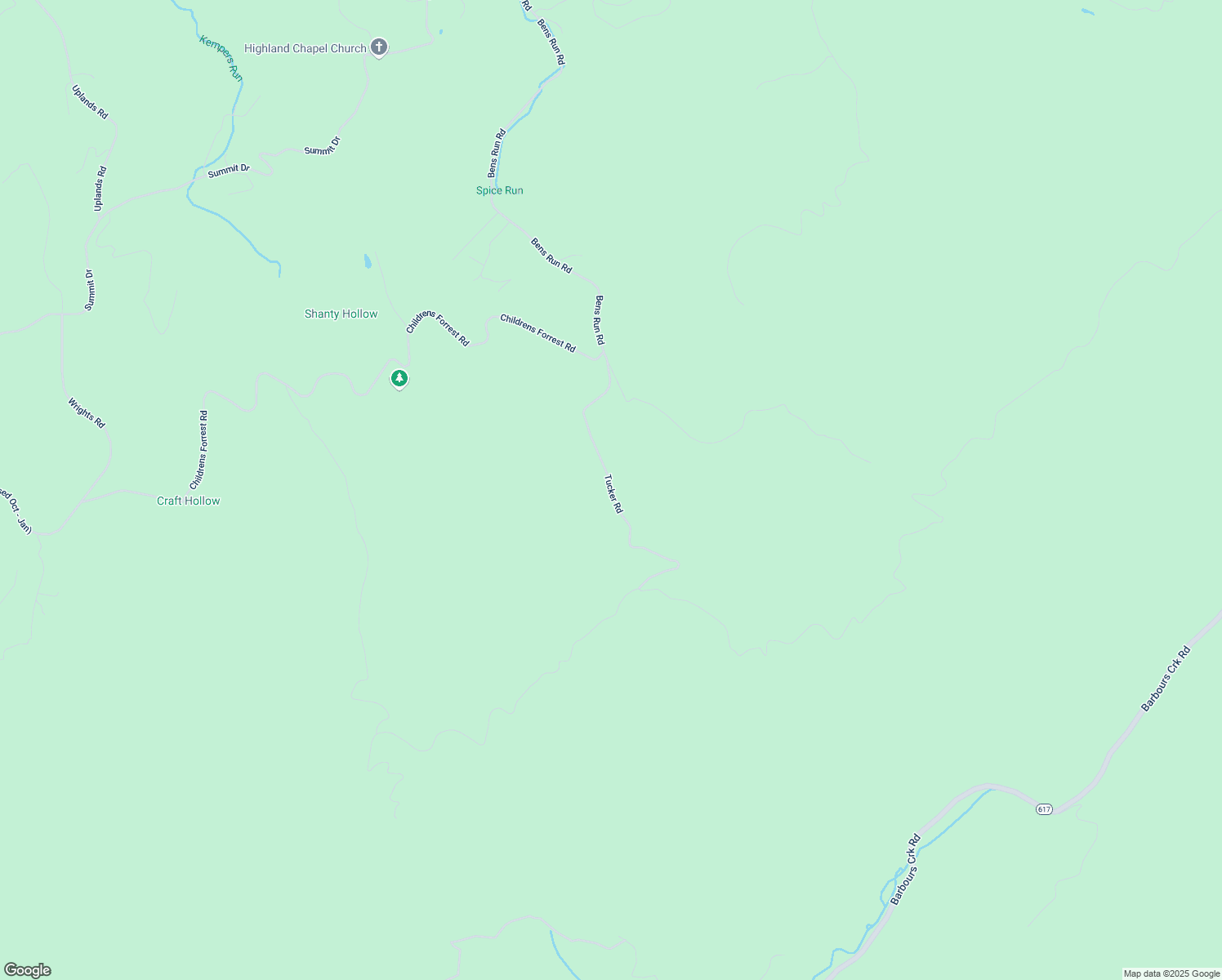 map of restaurants, bars, coffee shops, grocery stores, and more near Tucker Road in Alleghany County