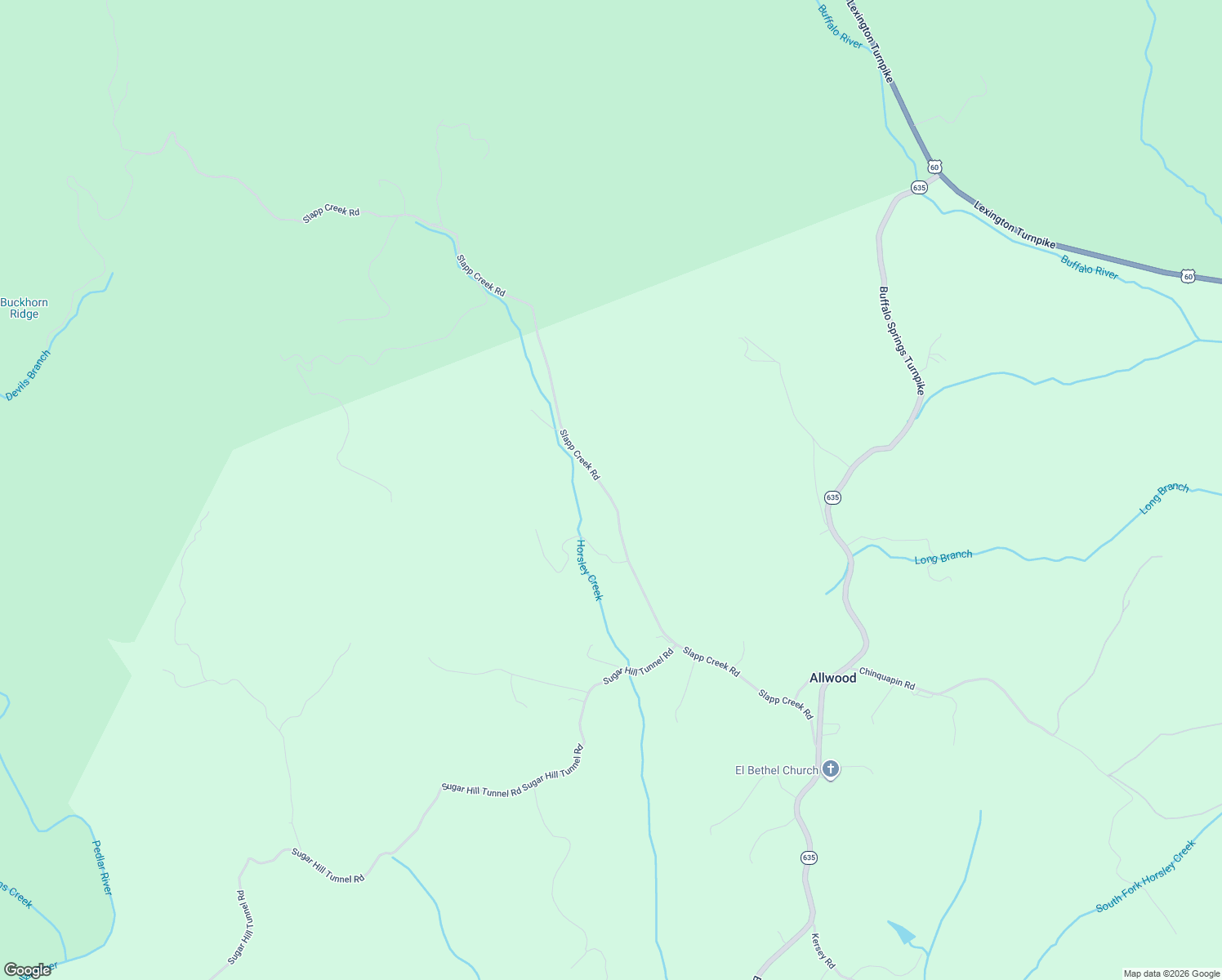 map of restaurants, bars, coffee shops, grocery stores, and more near 542-544 Slapp Creek Road in Amherst