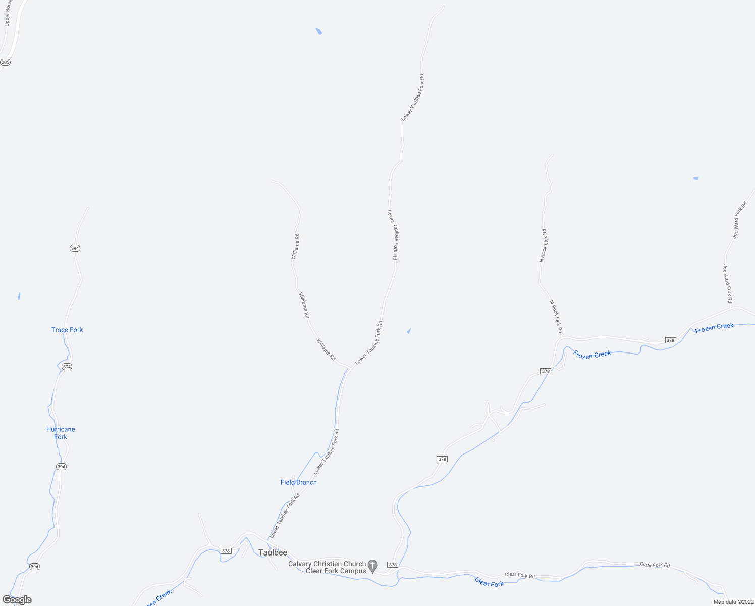 map of restaurants, bars, coffee shops, grocery stores, and more near 1267 Lower Taulbee Fork Road in Vancleve