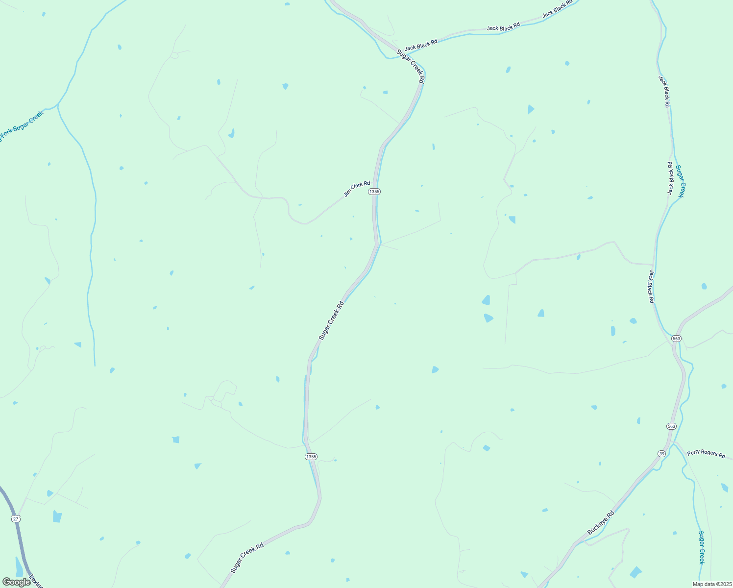 map of restaurants, bars, coffee shops, grocery stores, and more near 2172 Sugar Creek Road in Lancaster