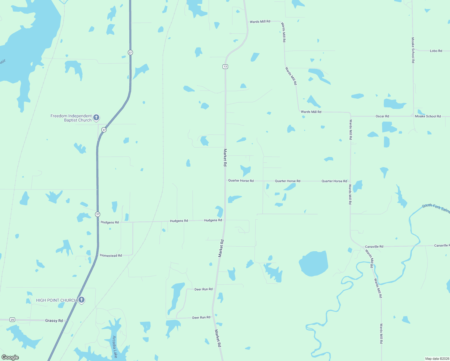 map of restaurants, bars, coffee shops, grocery stores, and more near 4509 Market Rd in Marion