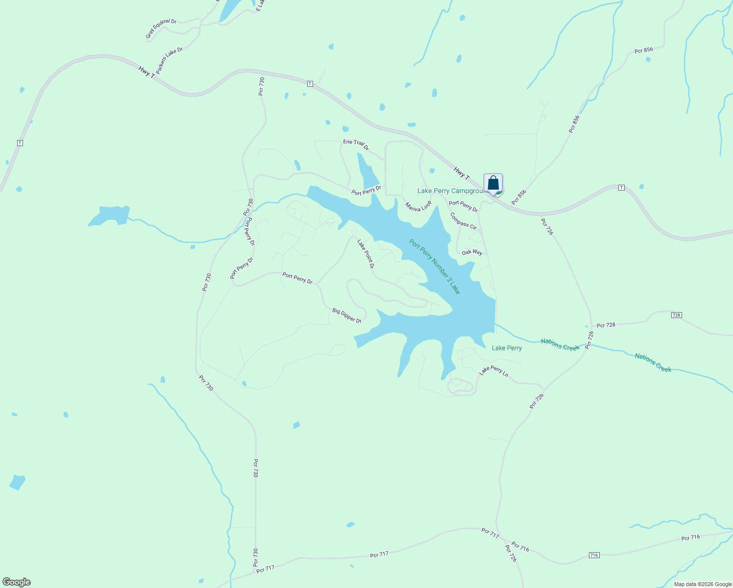 map of restaurants, bars, coffee shops, grocery stores, and more near 7033 Port Perry Drive in Perryville