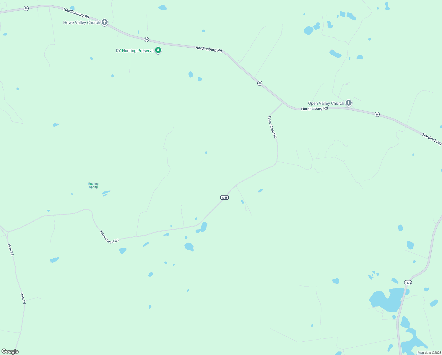 map of restaurants, bars, coffee shops, grocery stores, and more near 1020 Yates Chapel Road in Cecilia