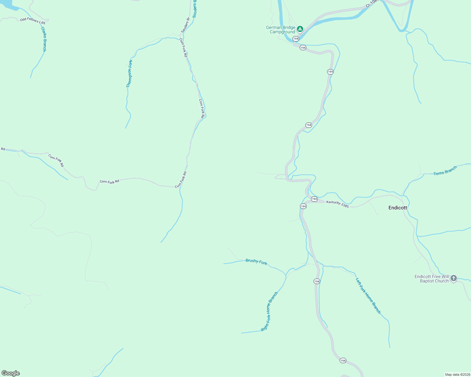 map of restaurants, bars, coffee shops, grocery stores, and more near 151 Sunshine Lane in Prestonsburg
