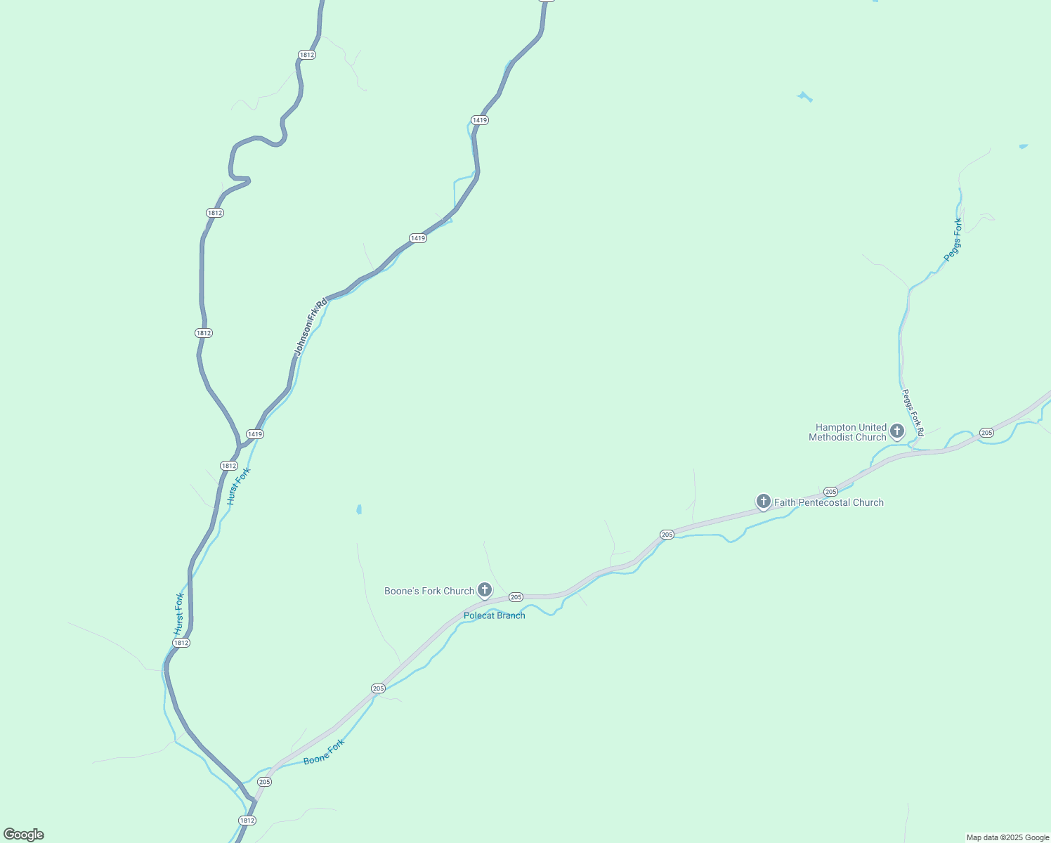 map of restaurants, bars, coffee shops, grocery stores, and more near 2943 Kentucky 205 in Campton