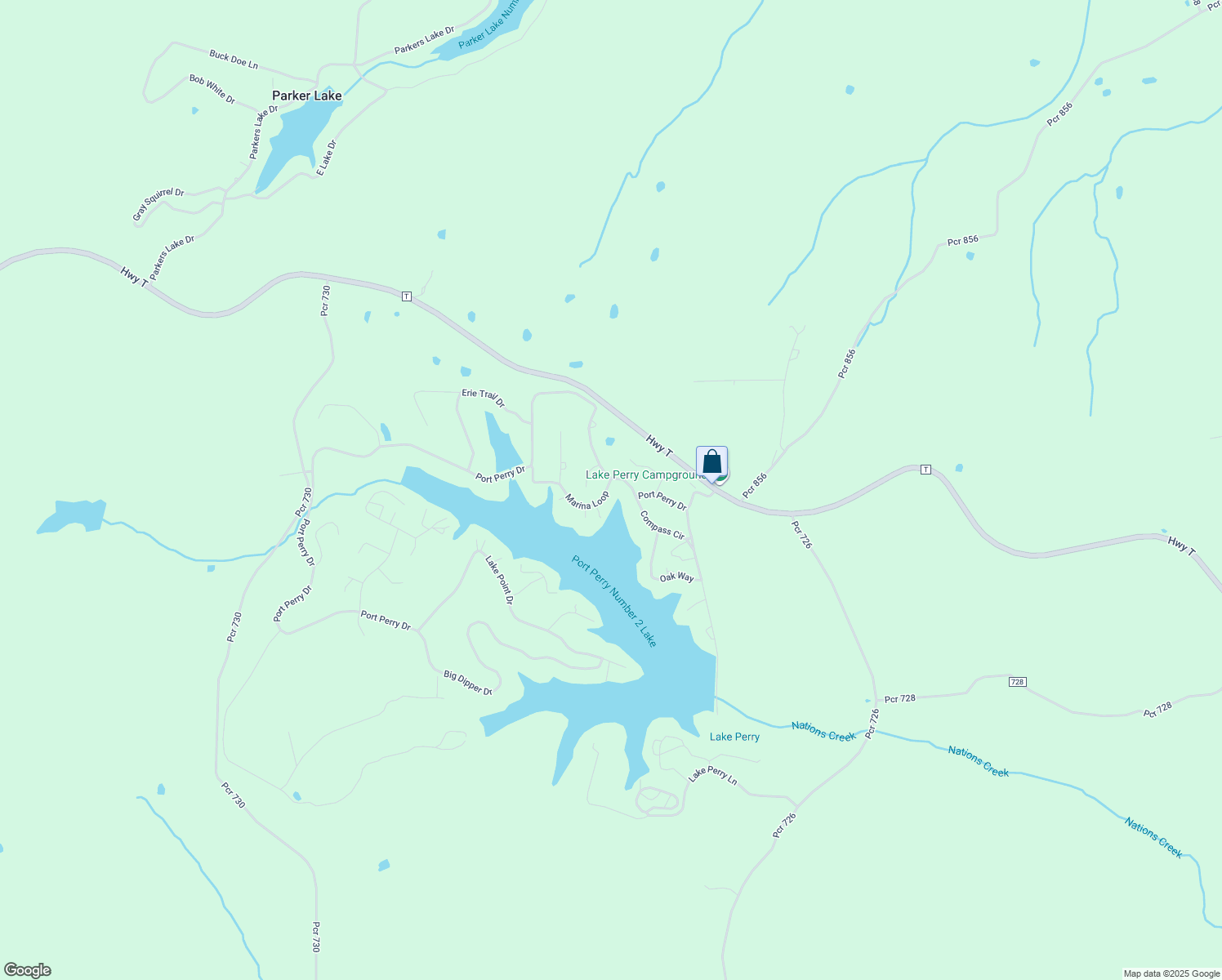 map of restaurants, bars, coffee shops, grocery stores, and more near 2056 Marina Loop in Perryville